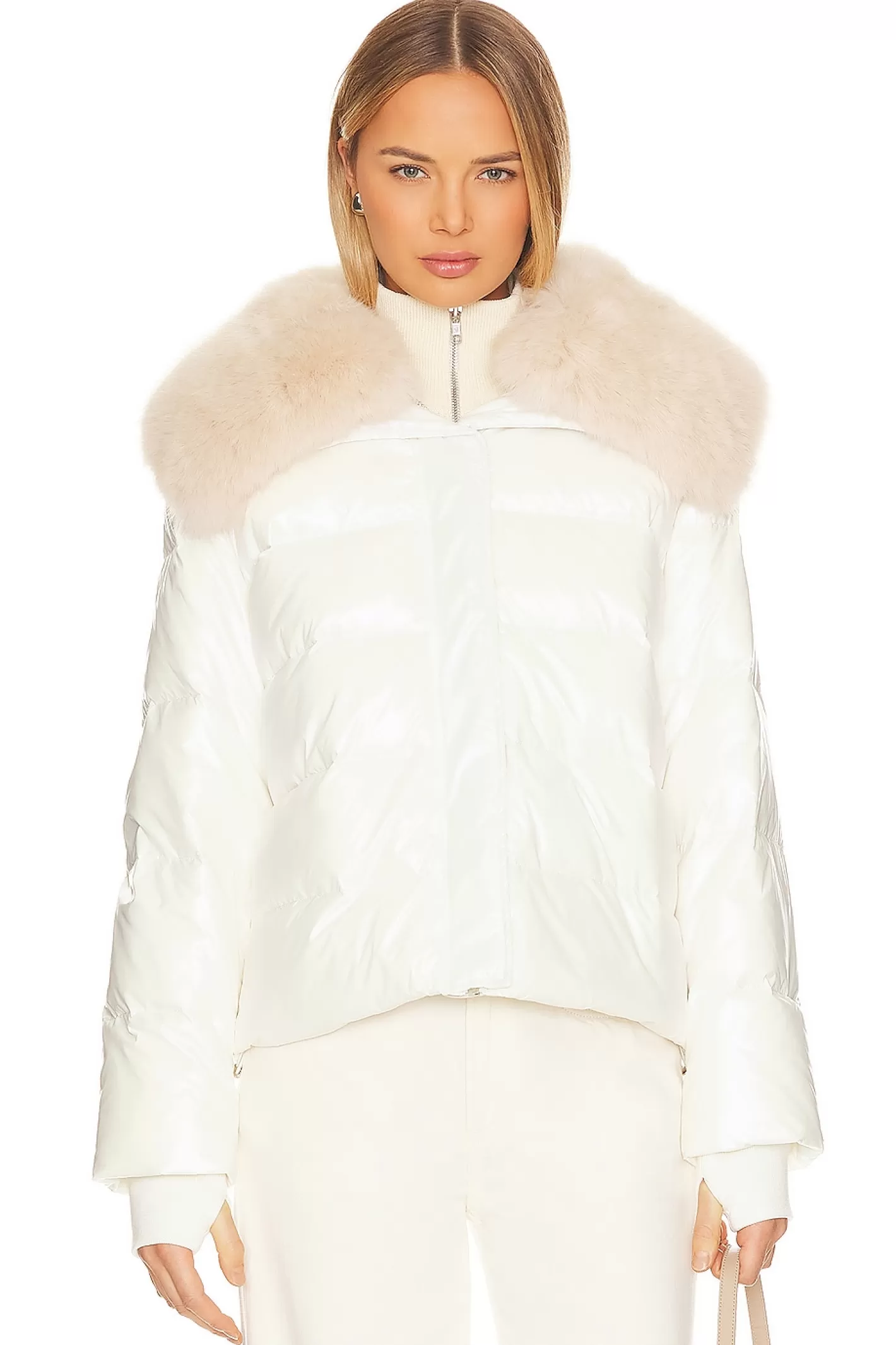 Nylon Puffer Jacket With Faux Collar>jocelyn Online