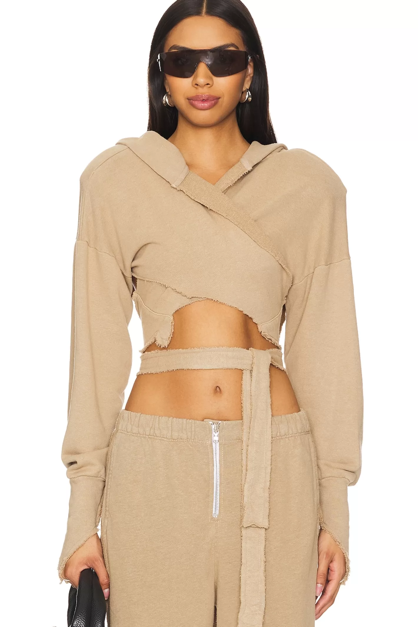 Open Seam Wrap Hoodie>SAMI MIRO VINTAGE Clearance