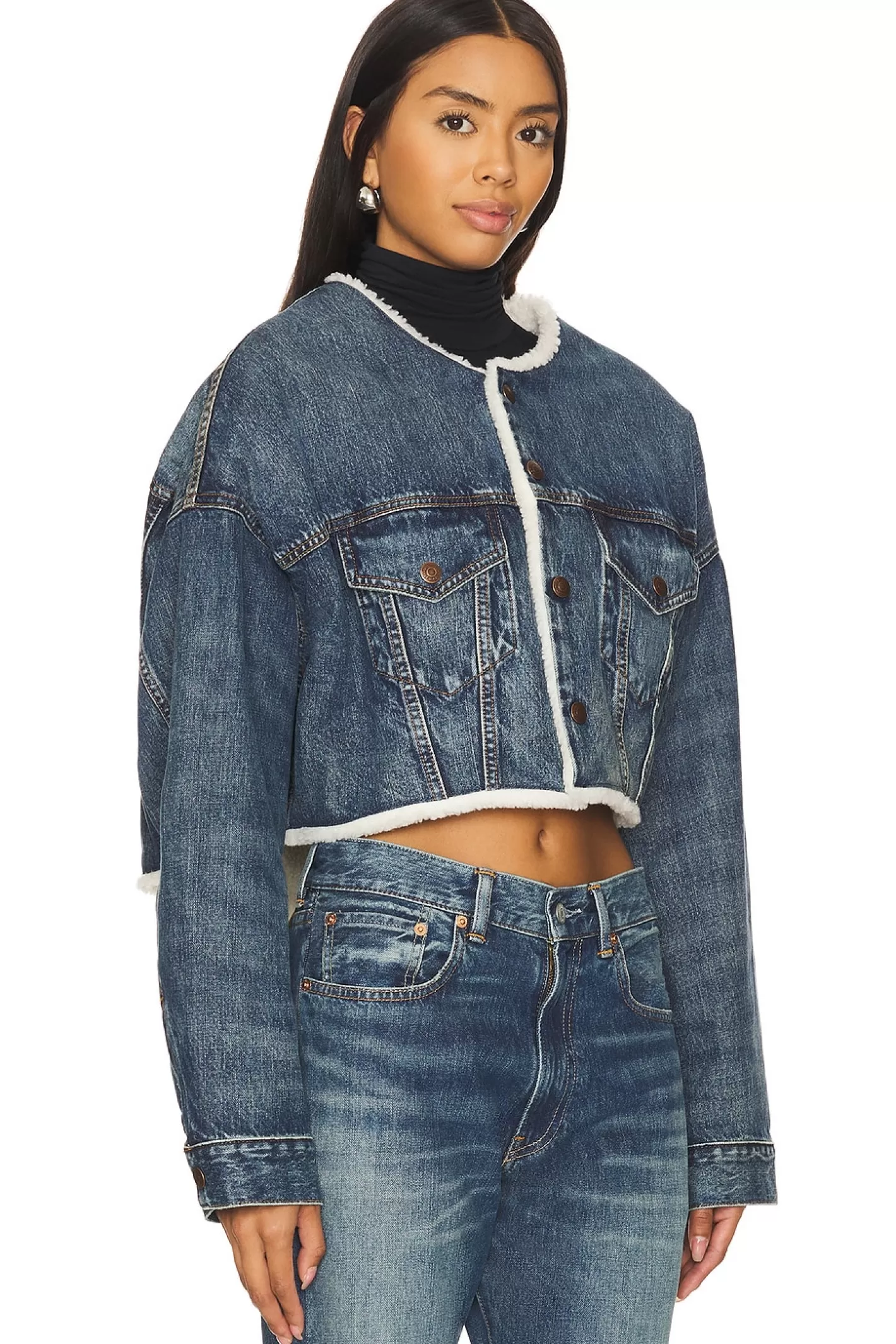 Oversized Cropped Denim Jacket>Denimist Online