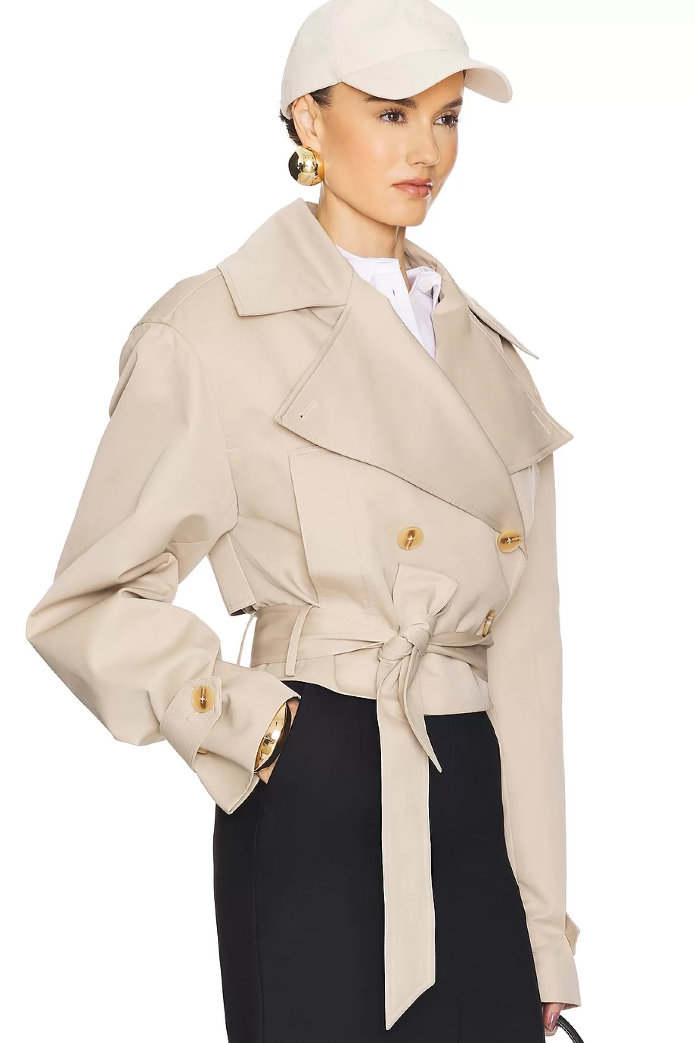 Oversized Cropped Trench>Helsa Discount