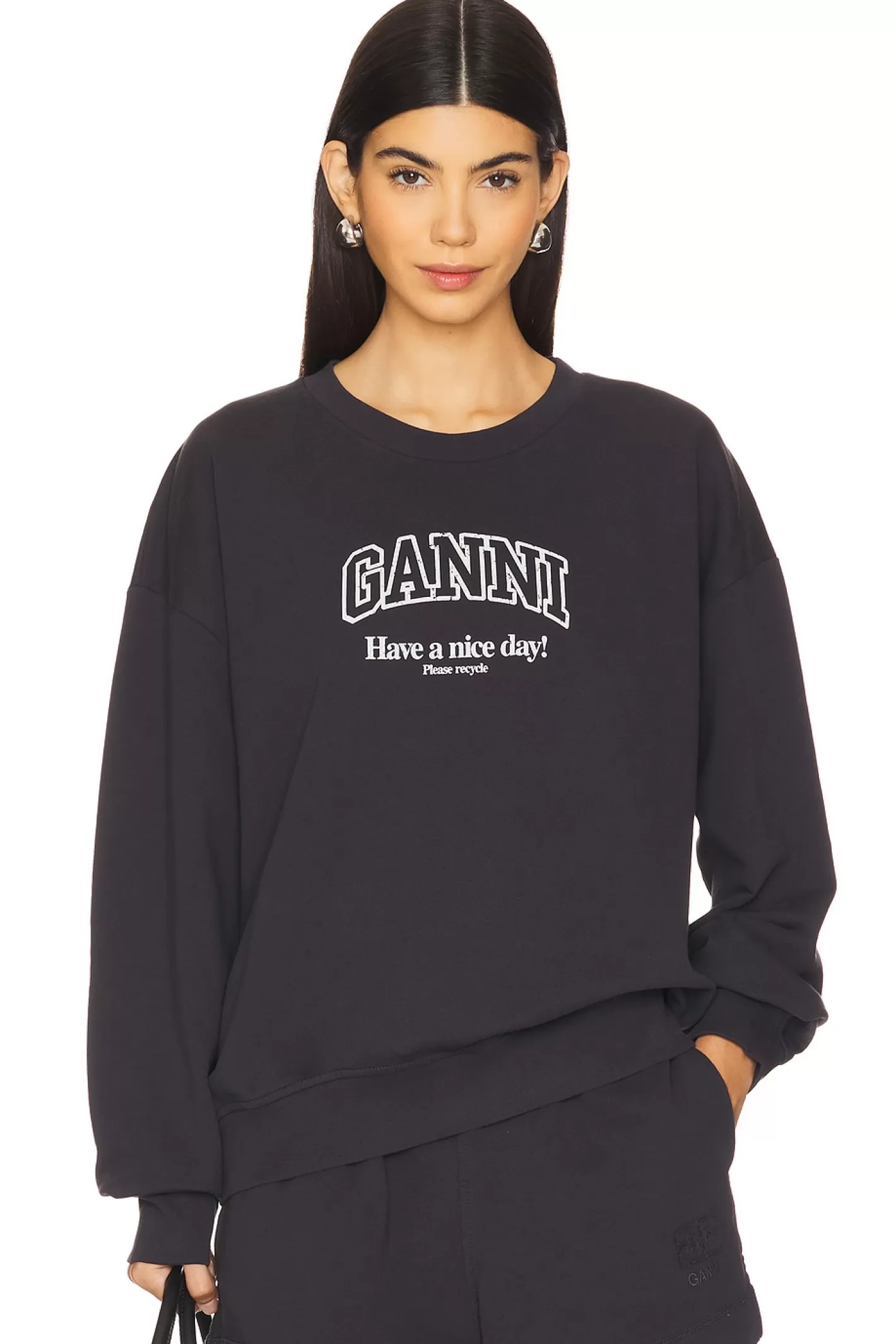 Oversized Sweatshirt>Ganni Shop