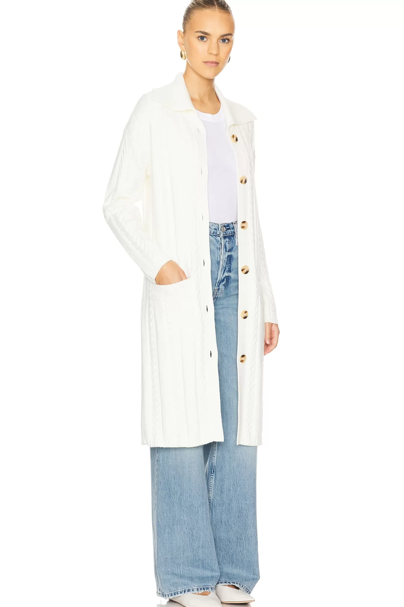 Palma Collared Duster>Central Park West Shop