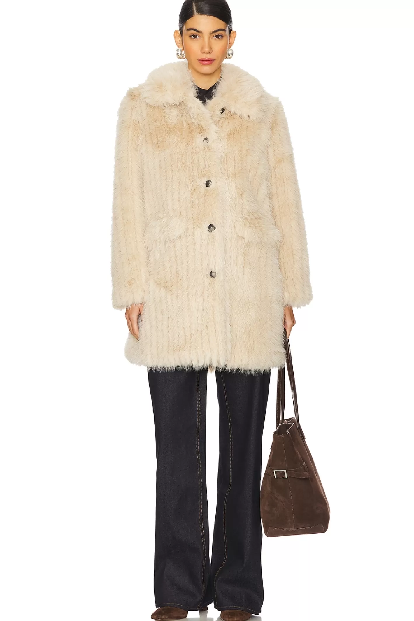 Pamela Mid Length Coat>Apparis Cheap