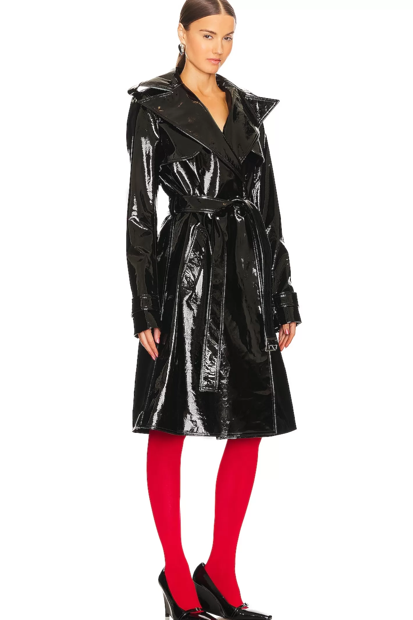 Patent Leather Trench Coat>LaQuan Smith Online