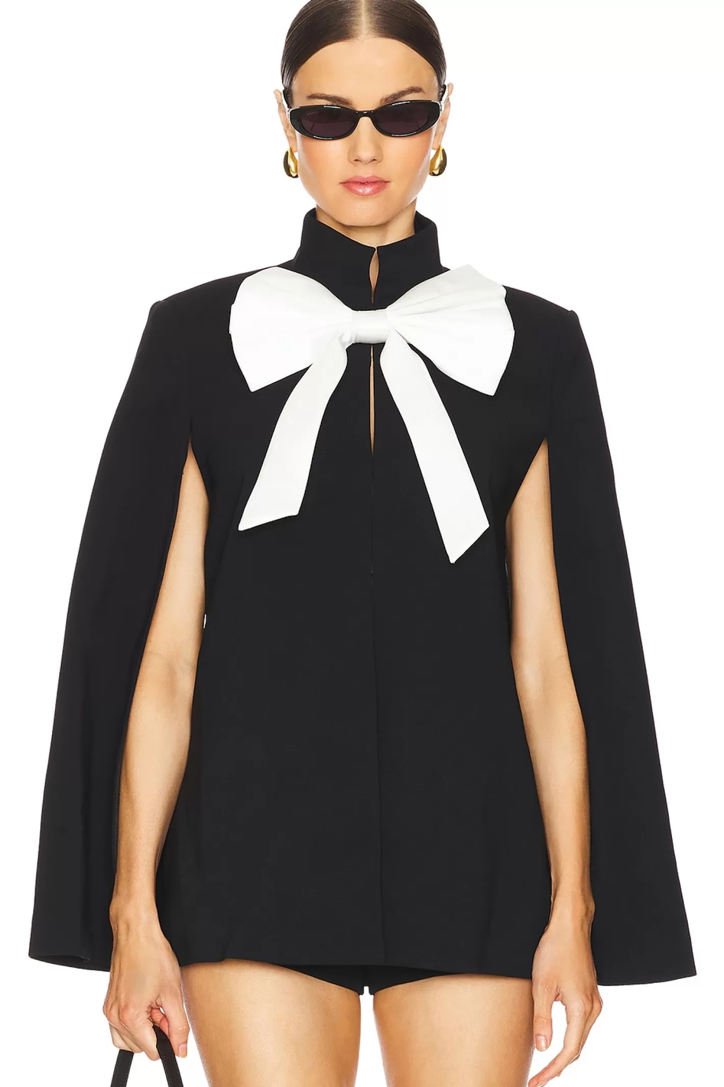 Philippa Bow Cropped Cape>Alice + Olivia Shop