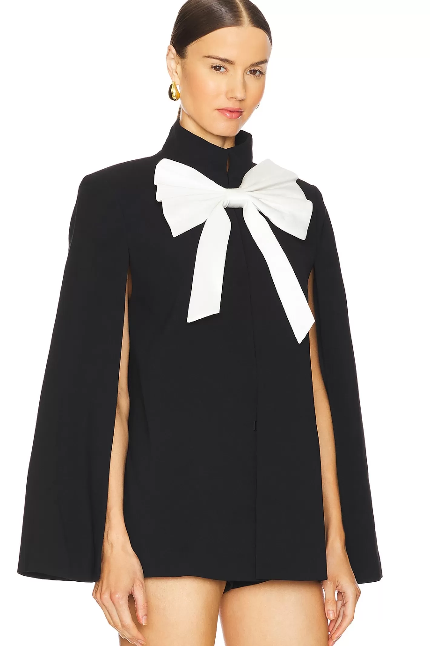 Philippa Bow Cropped Cape>Alice + Olivia Shop