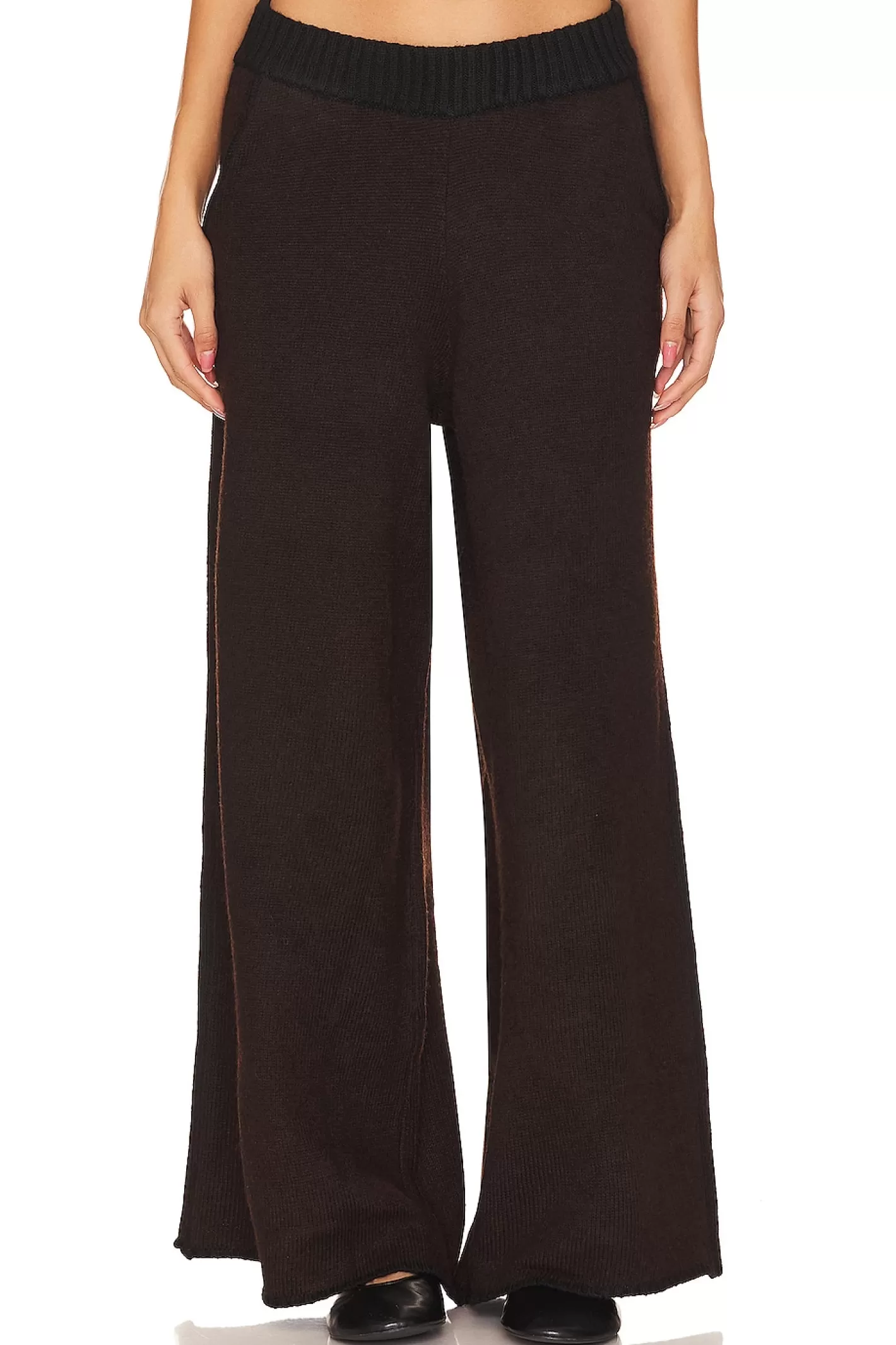 Piped Wide Leg Pull On Knit Pant>WeWoreWhat Hot