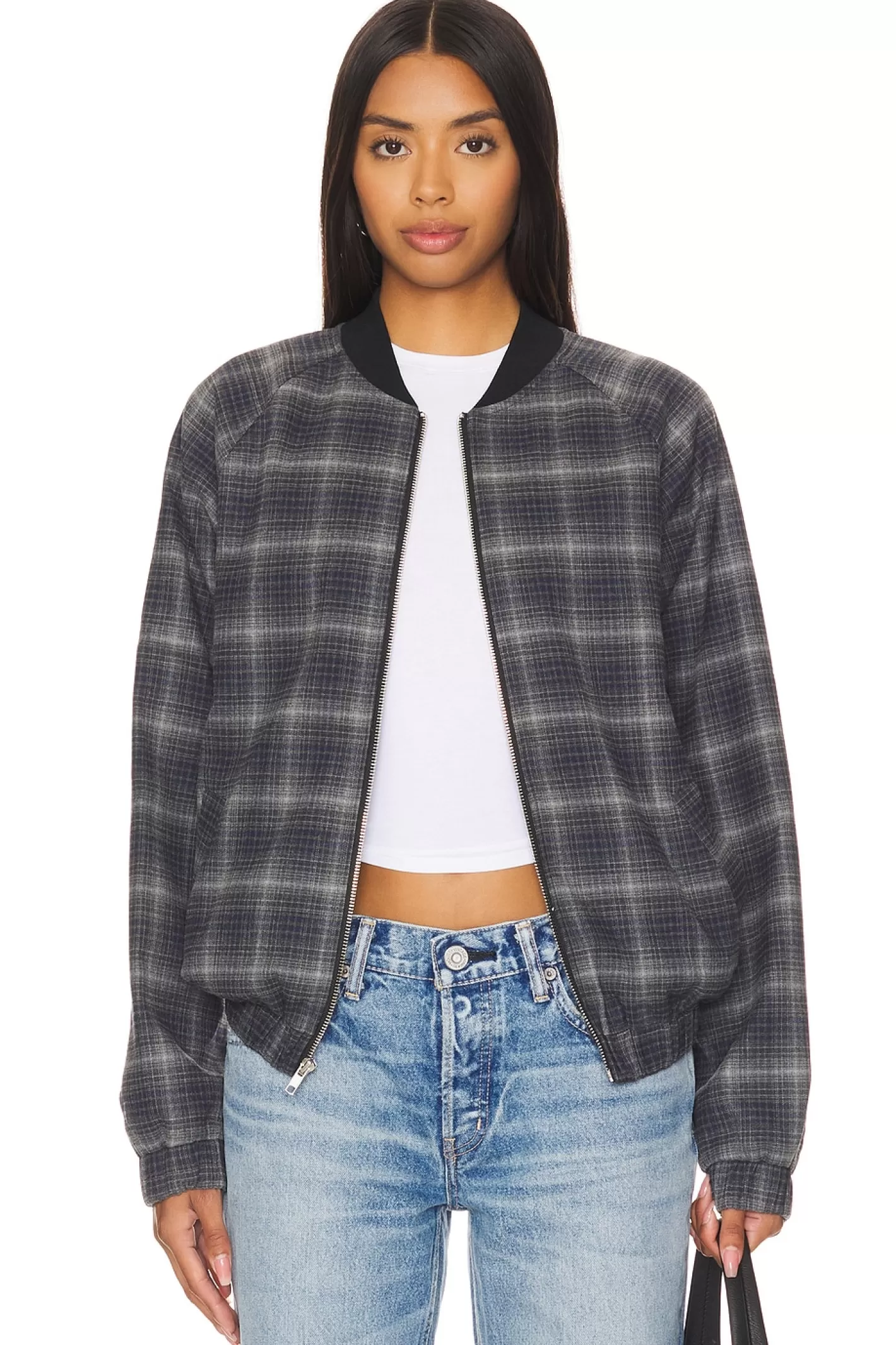 Plaid Bomber Jacket>WAO Best Sale