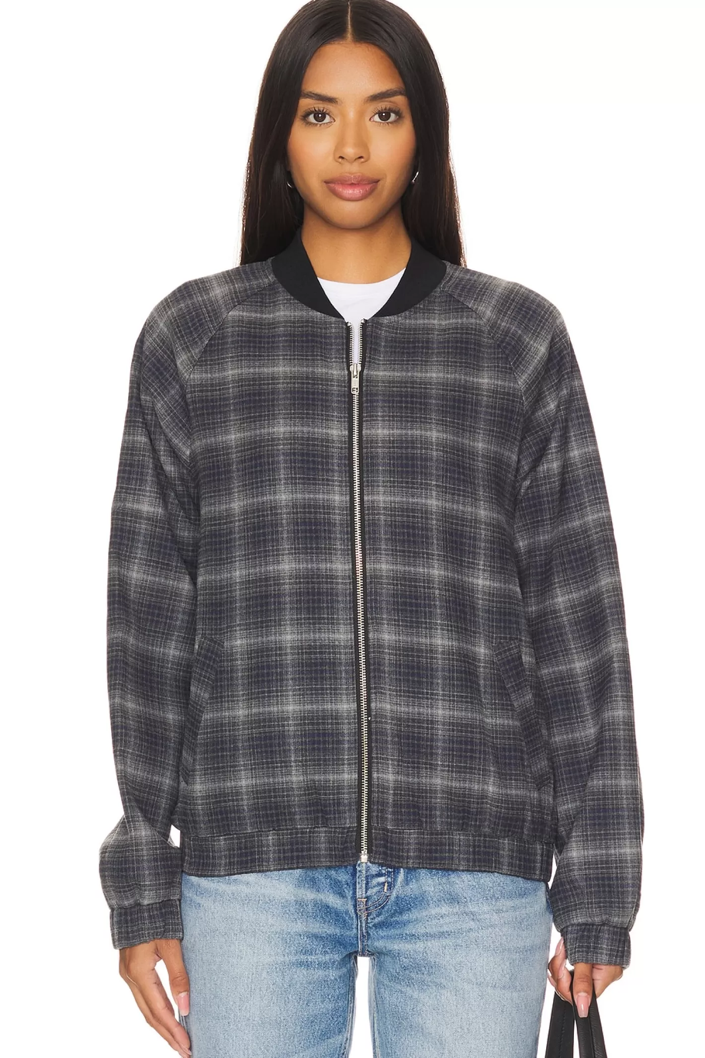 Plaid Bomber Jacket>WAO Best Sale