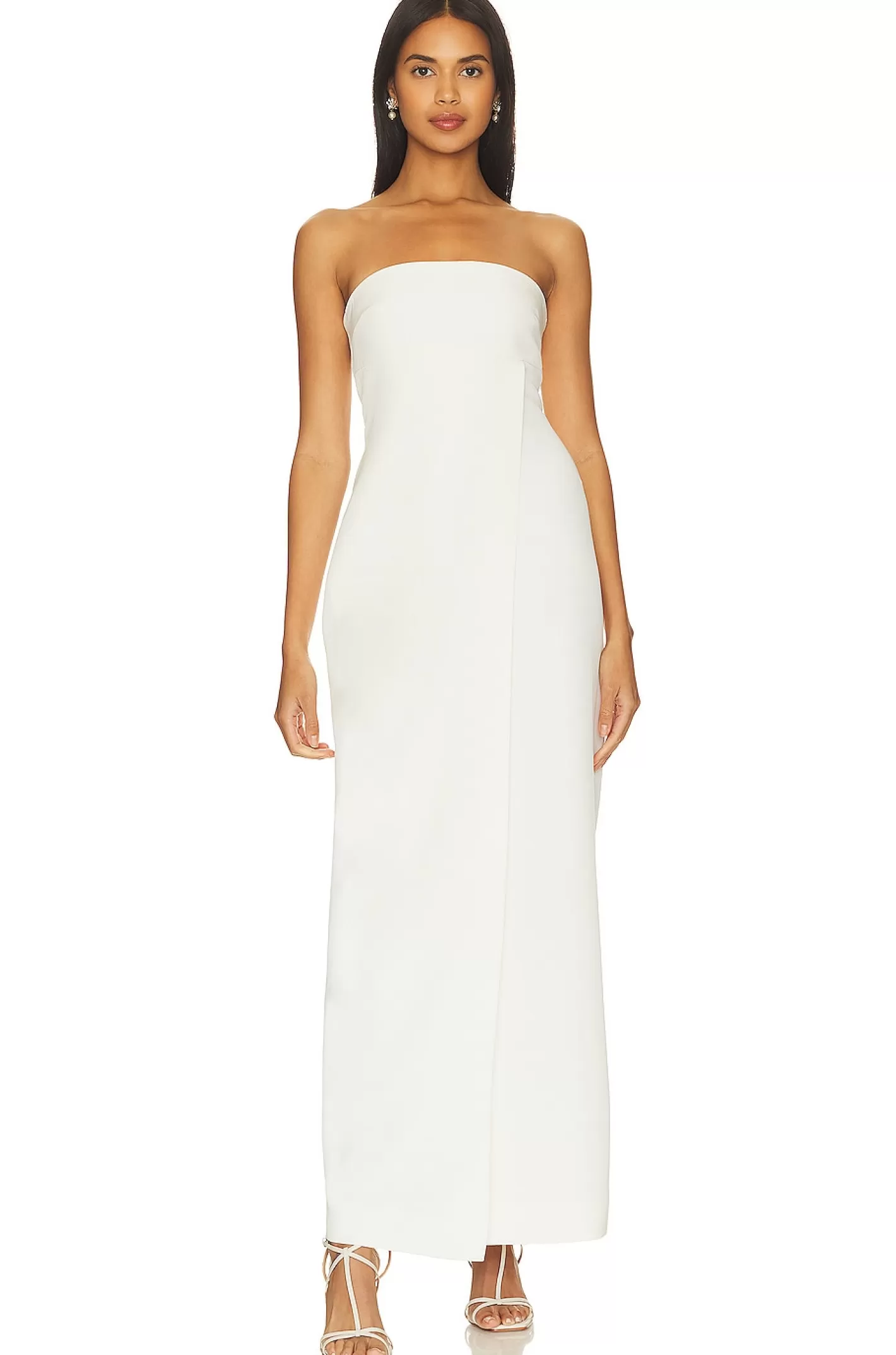 Puff Sleeve Column Maxi Dress>Shona Joy Fashion