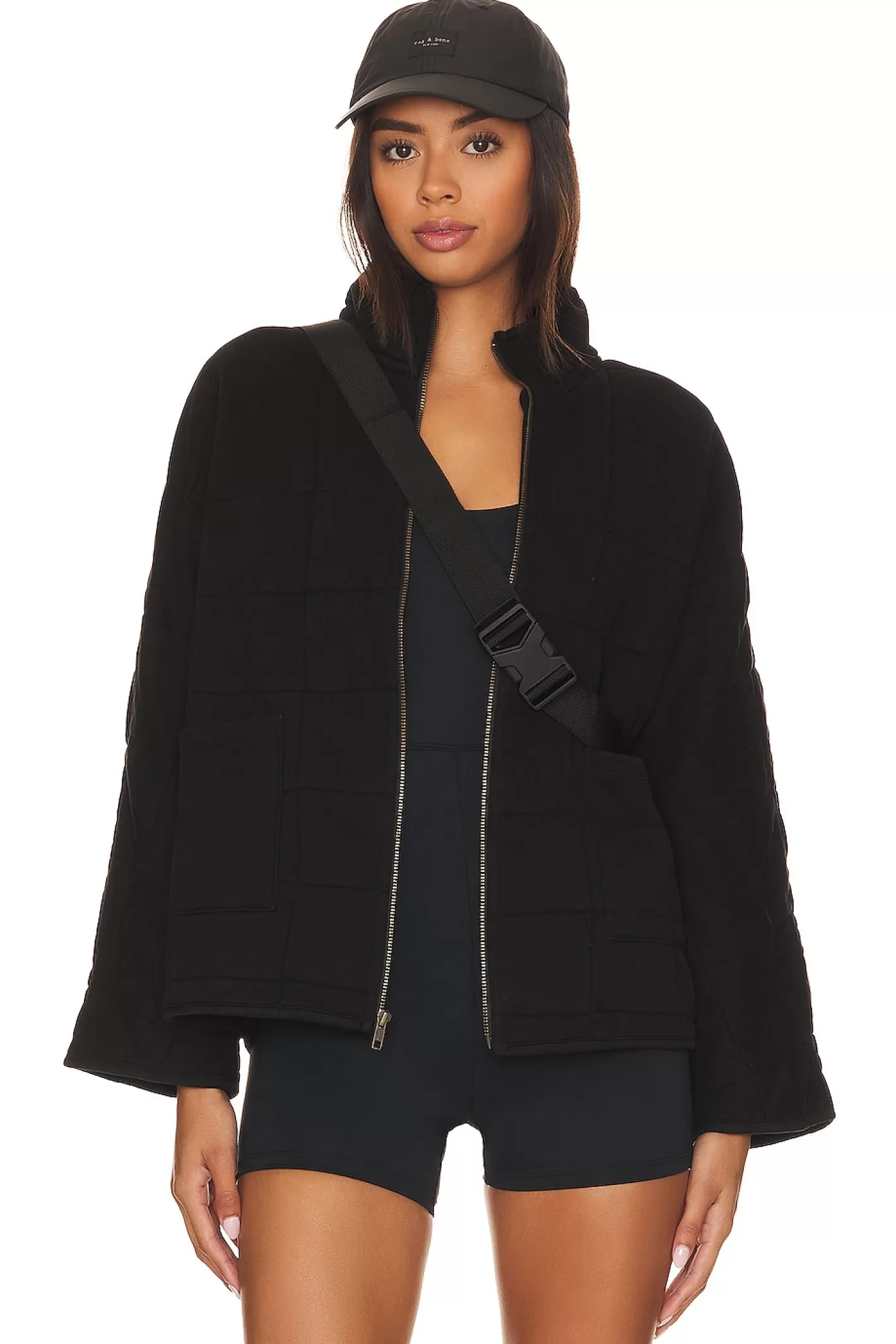 Quilted Jacket With Zip>Bobi Hot