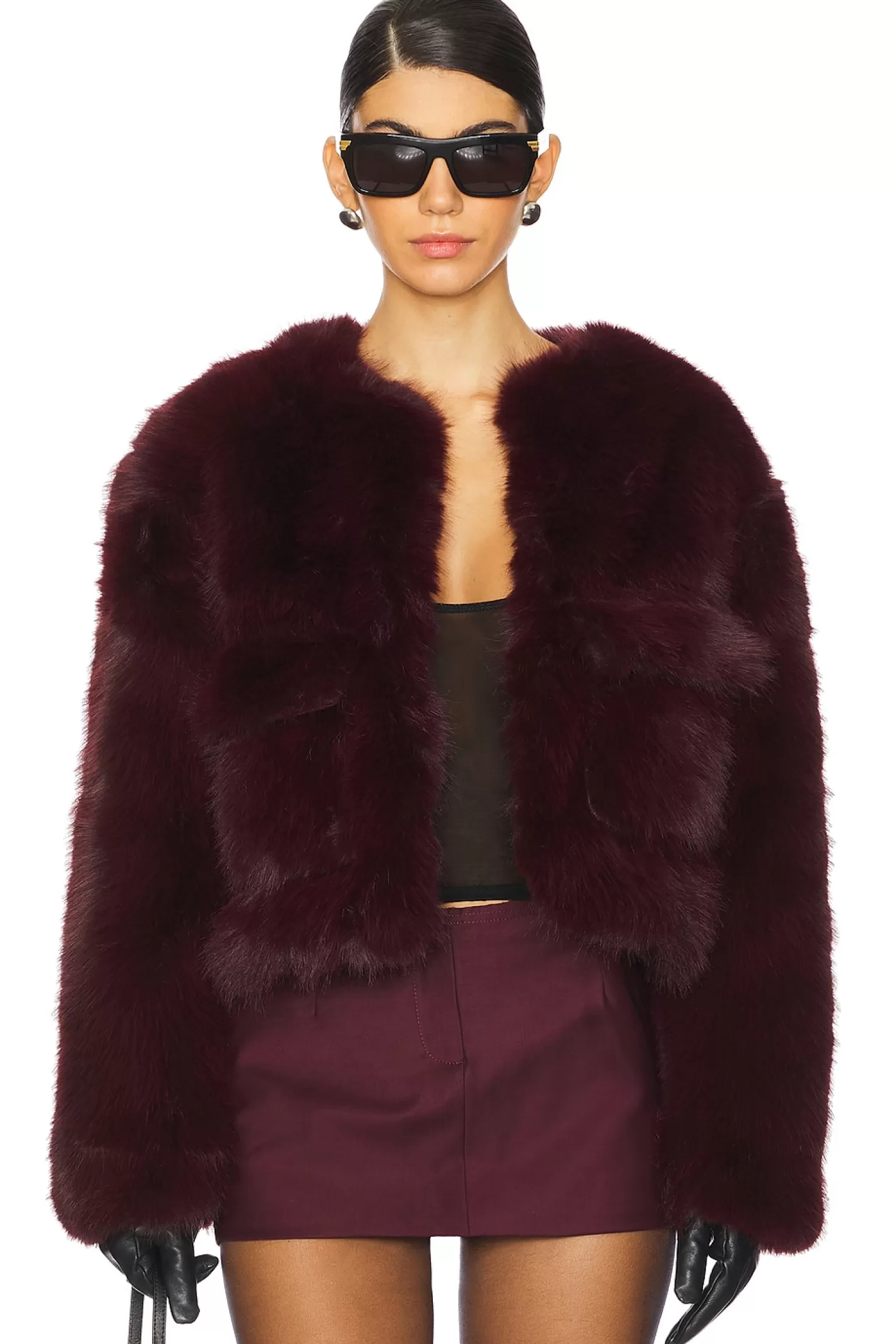 Reysha Faux Fur Jacket>4th & Reckless Flash Sale