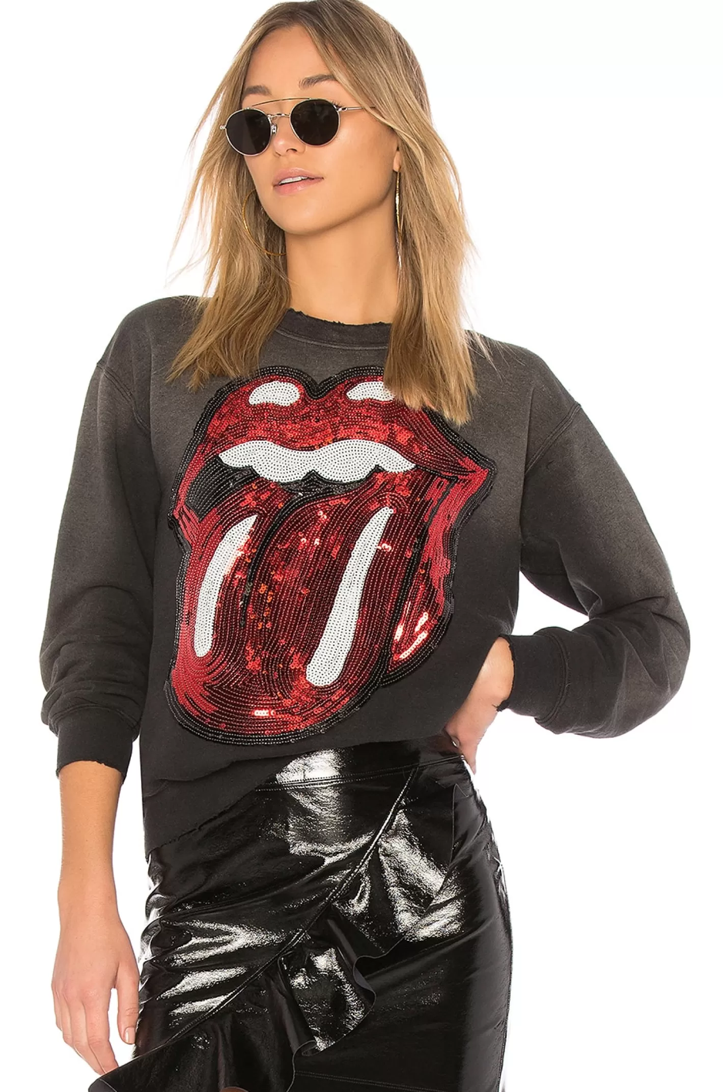 Rolling Stones Sequins Sweatshirt>Madeworn Cheap