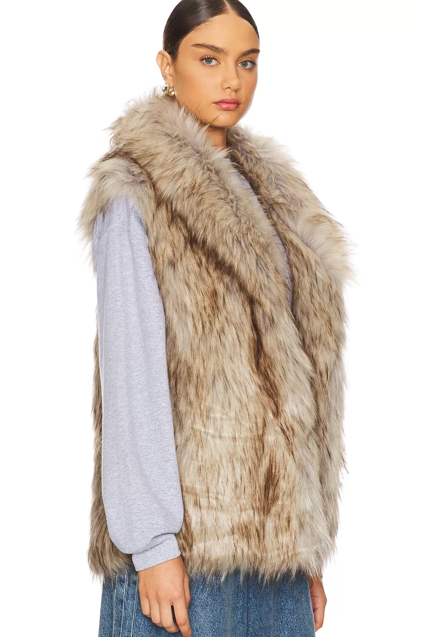 Rubicon Faux Fur Vest>Unreal Fur Best Sale