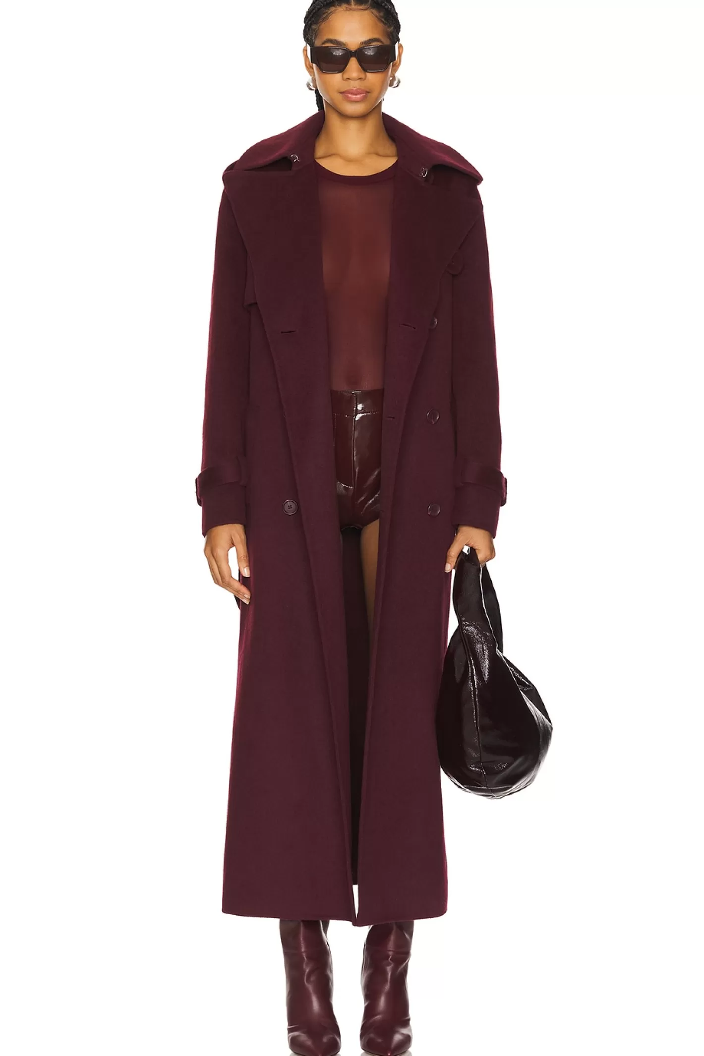 Rumi Belted Long Coat>SIMKHAI Best Sale