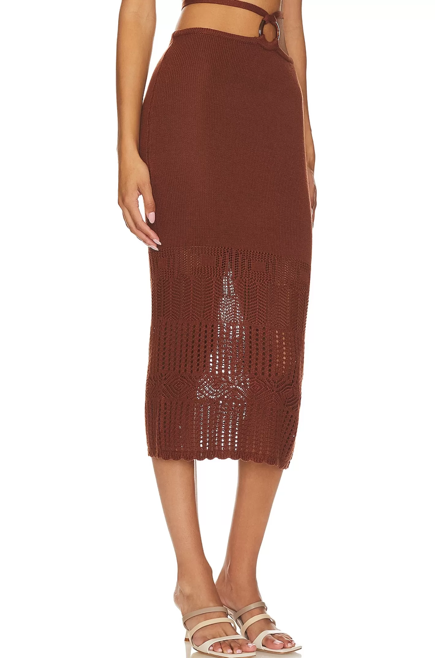 Sachi O Ring Midi Skirt>Tularosa Best Sale