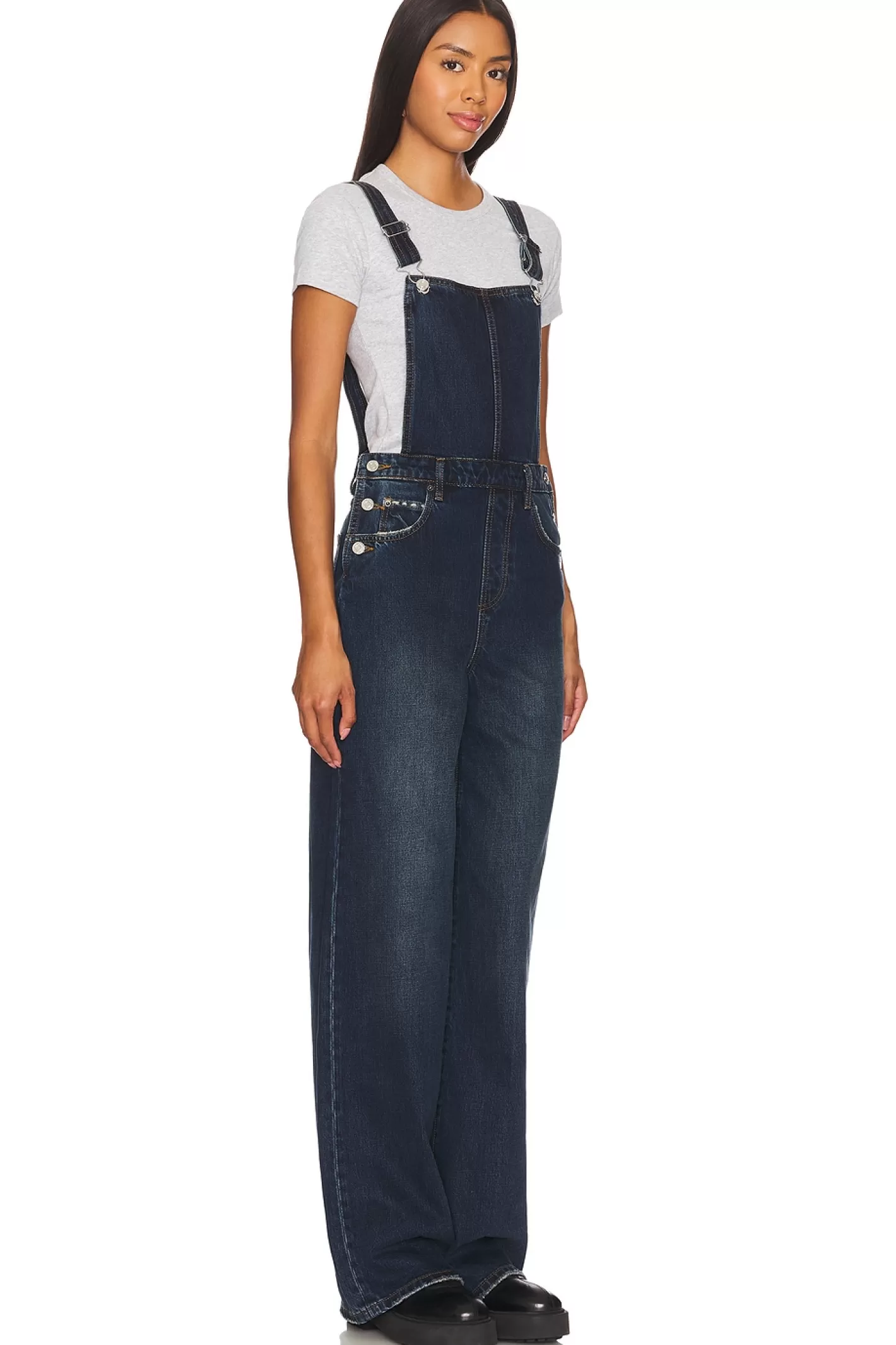 Sadie Wide Leg Overalls>GRLFRND Shop