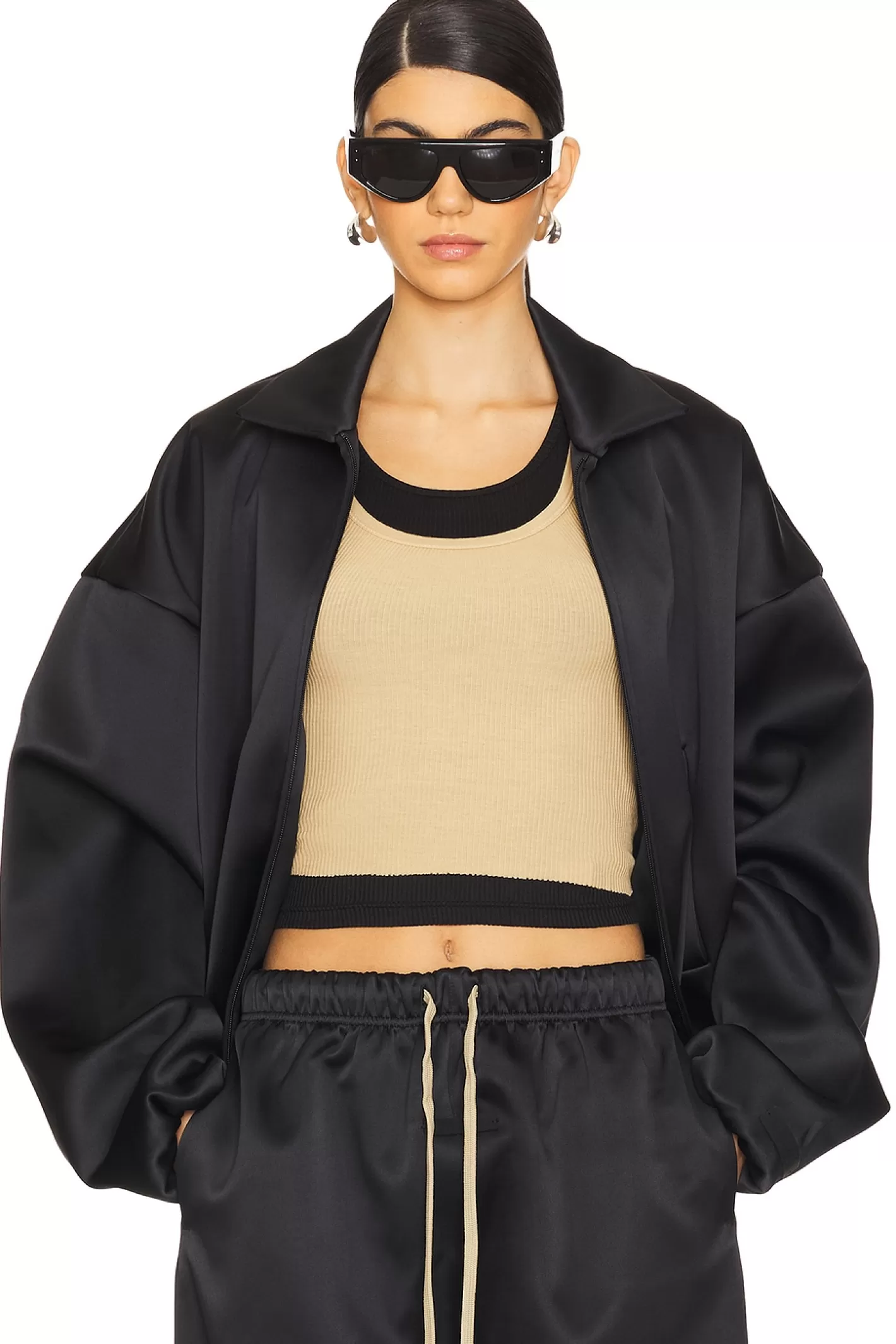 Satin Nylon Bomber Jacket>Fear of God ESSENTIALS Fashion