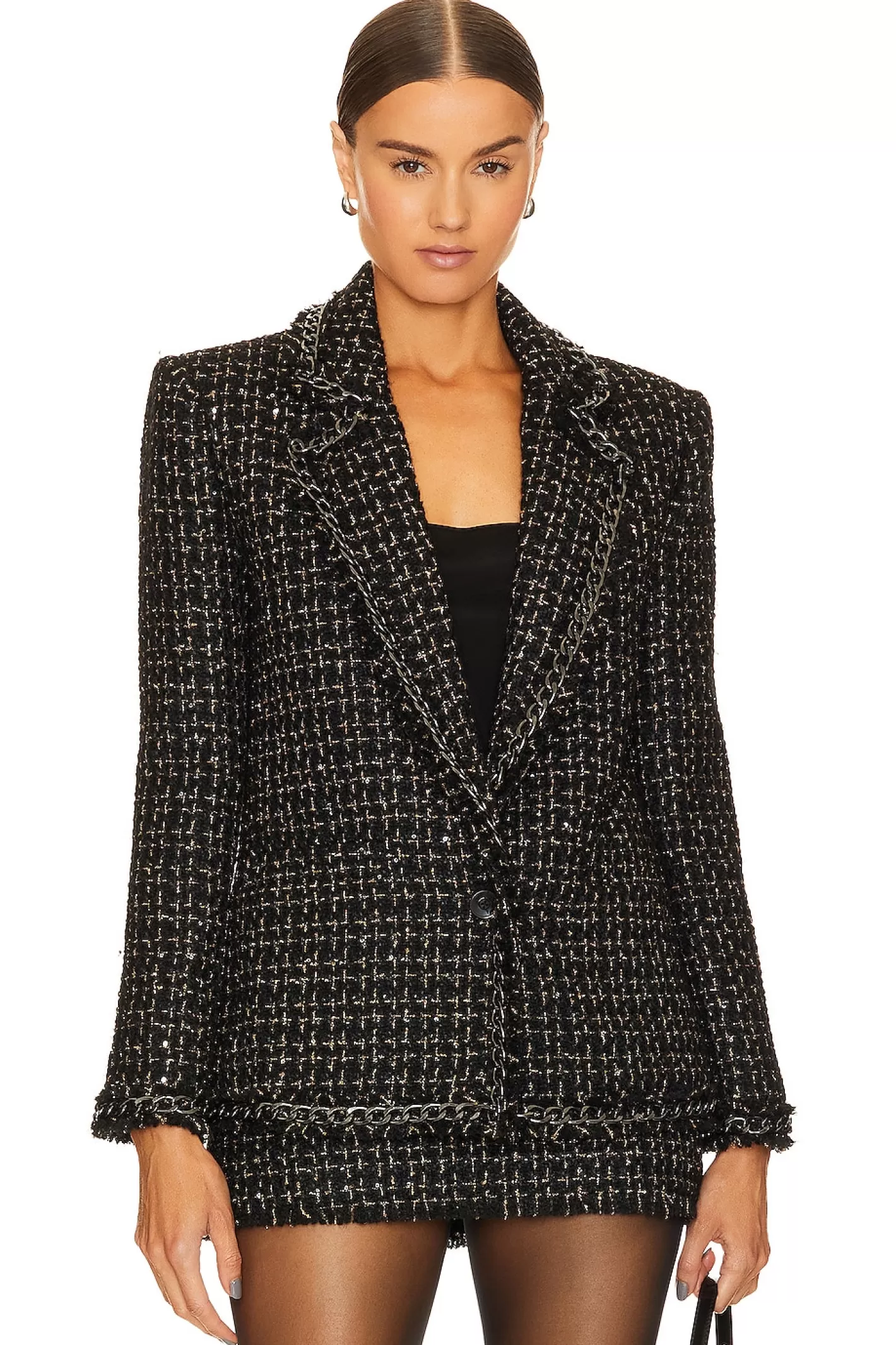 Shan Chain Fringe Blazer>Alice + Olivia Online