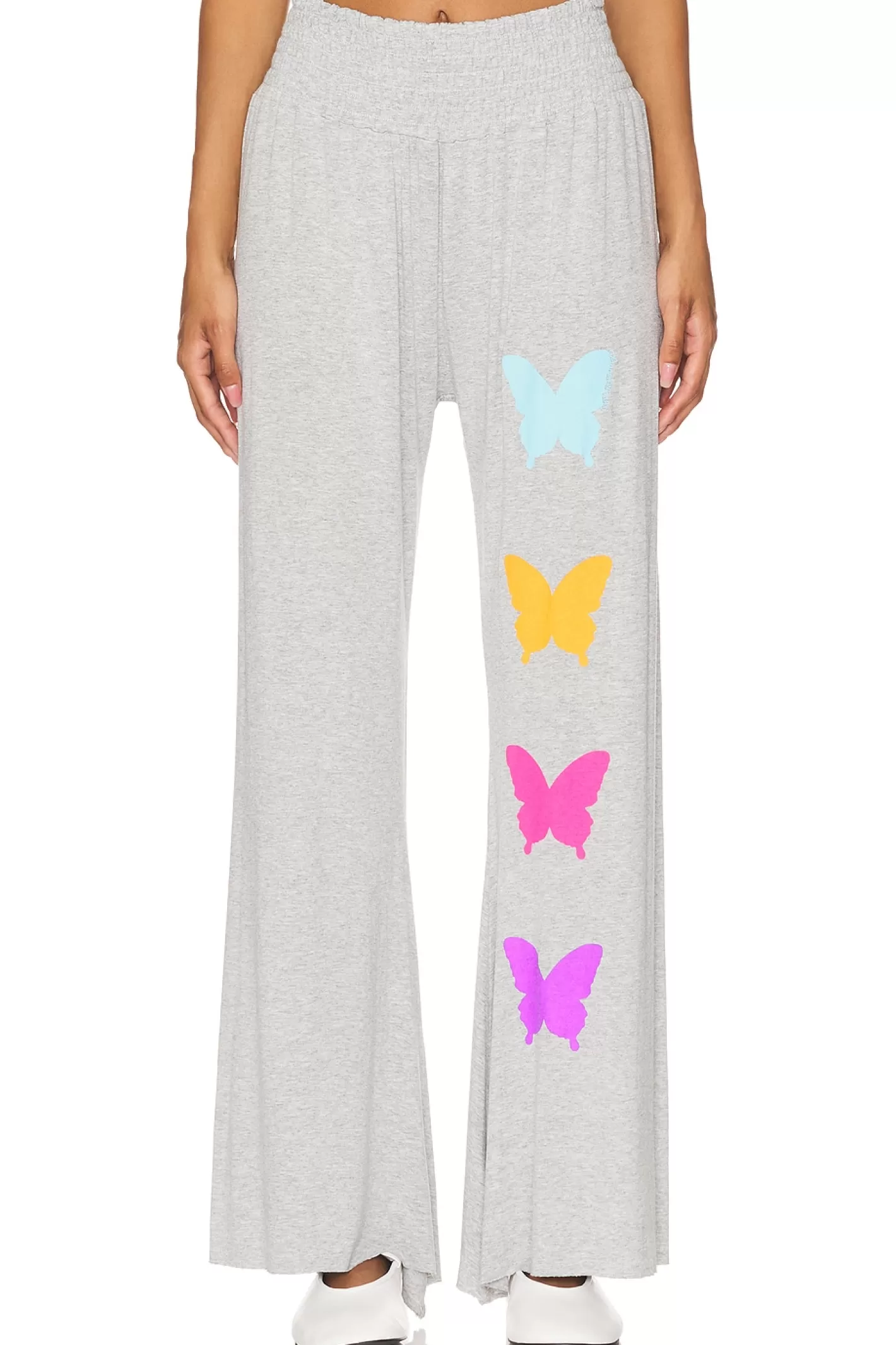 Shana Wide Leg Pant W/ Smocking Butterfly Eye>Lauren Moshi Store