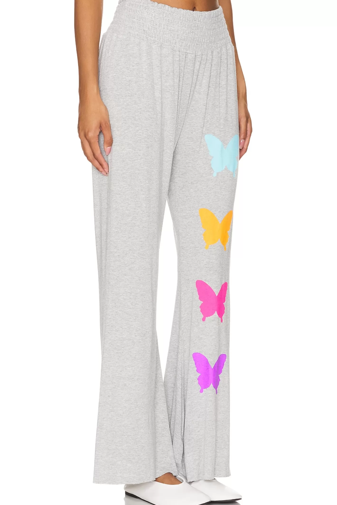 Shana Wide Leg Pant W/ Smocking Butterfly Eye>Lauren Moshi Store