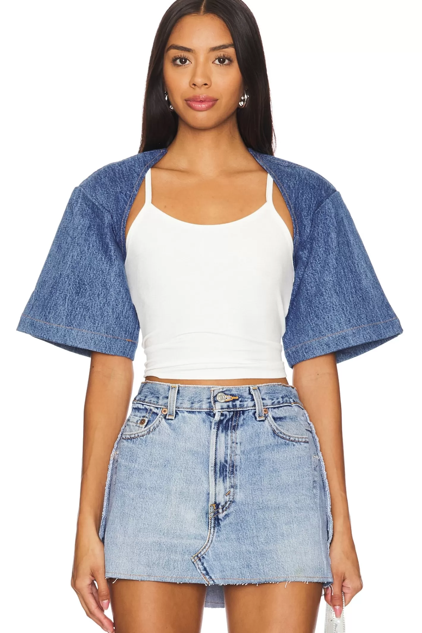 Short Sleeve Denim Bolero>SAMI MIRO VINTAGE Discount