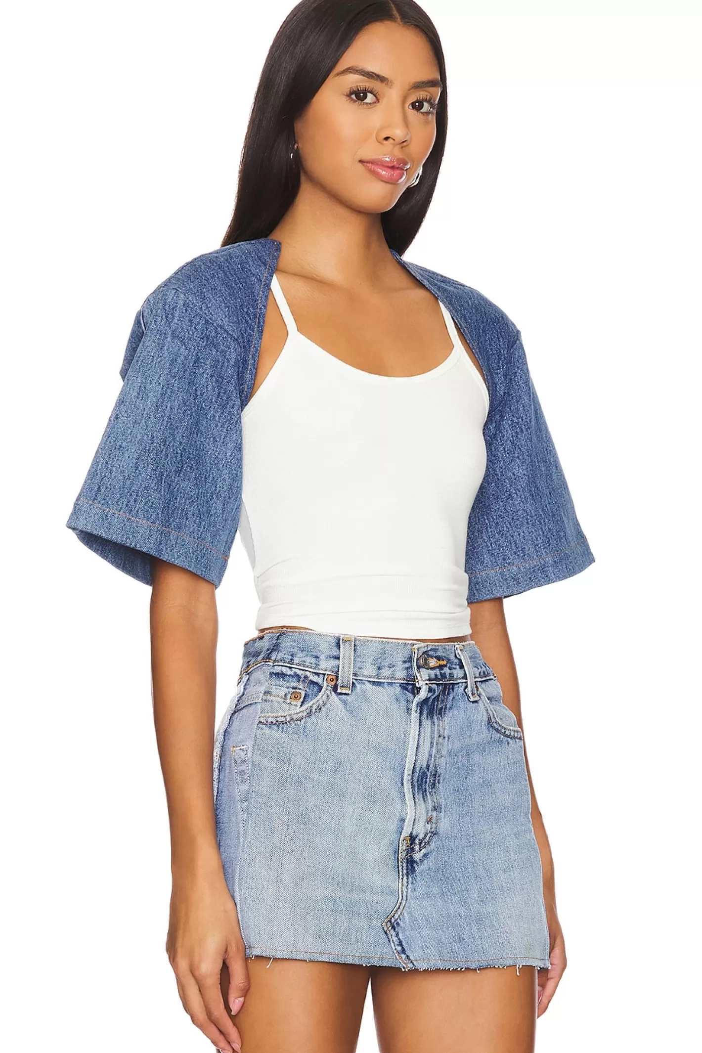 Short Sleeve Denim Bolero>SAMI MIRO VINTAGE Discount