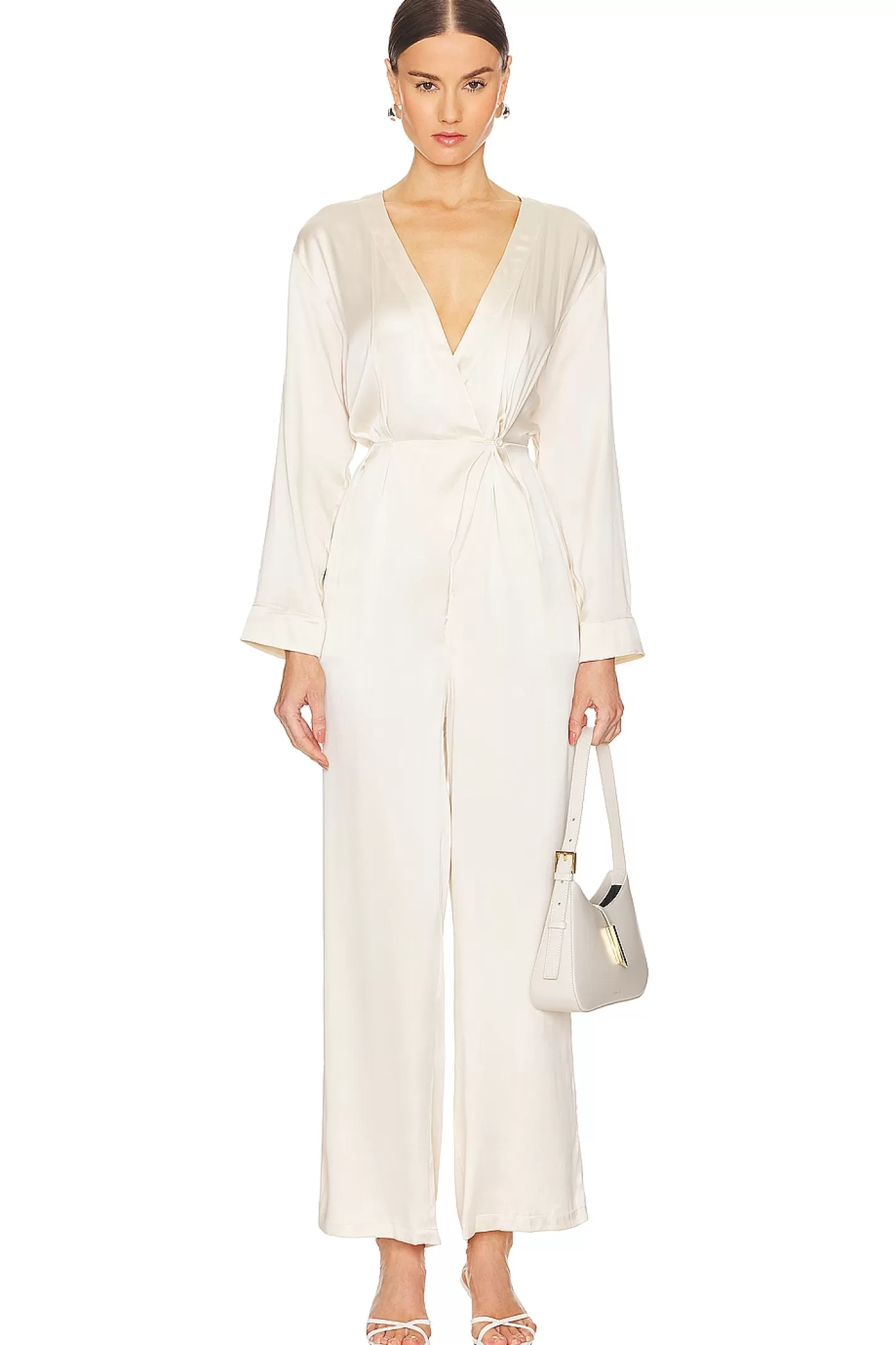 Silk Long Sleeve Jumpsuit>LUNYA Best