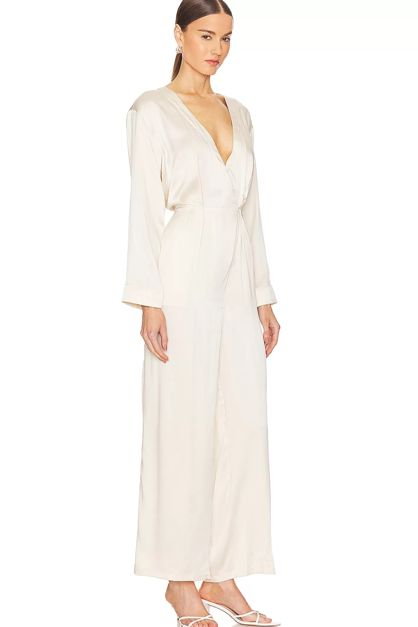 Silk Long Sleeve Jumpsuit>LUNYA Best