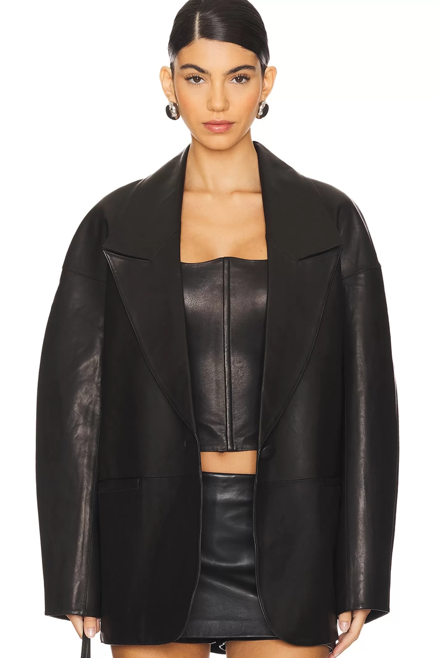 Slouchy Leather Blazer>The Sei Shop