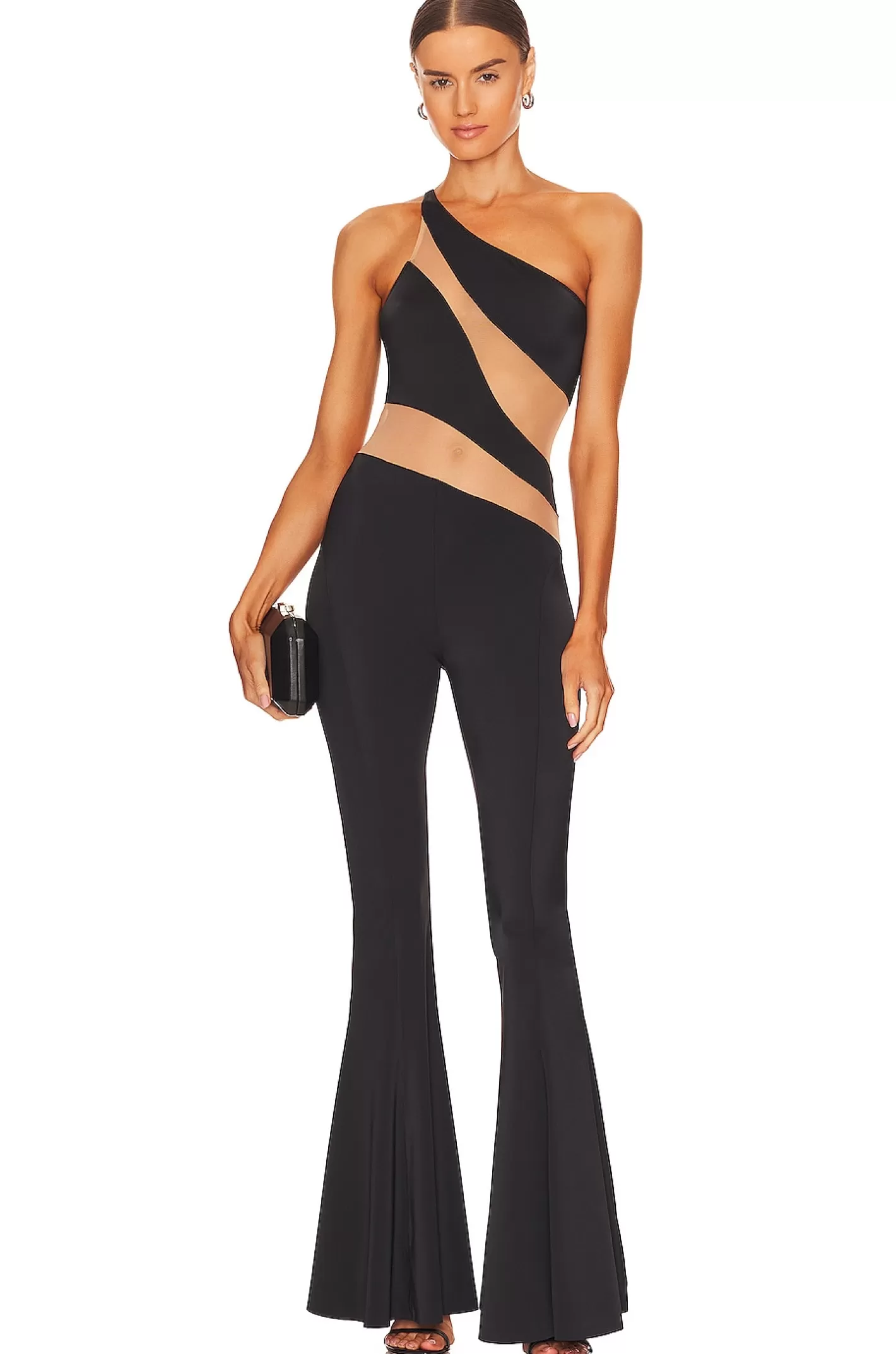 Snake Mesh Fishtail Jumpsuit>Norma Kamali Flash Sale