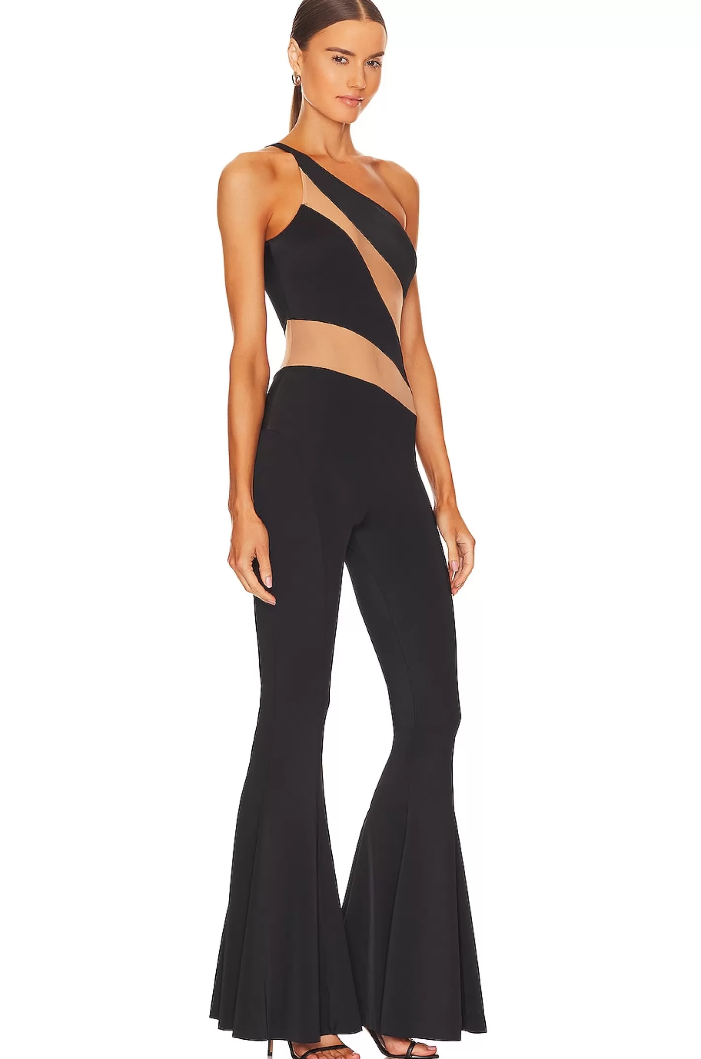 Snake Mesh Fishtail Jumpsuit>Norma Kamali Flash Sale