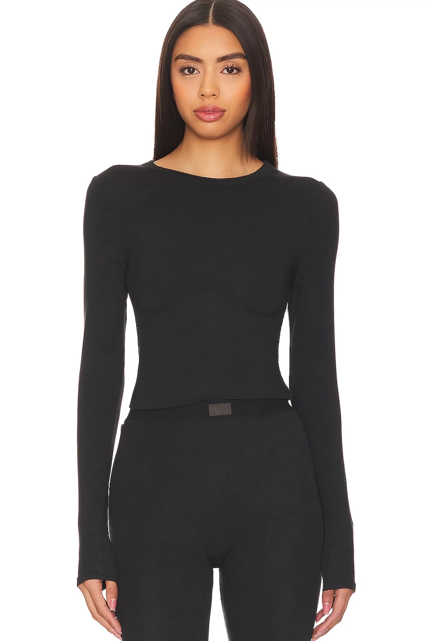 Soft Modal Rib Underpin Long Sleeve>LUNYA Cheap