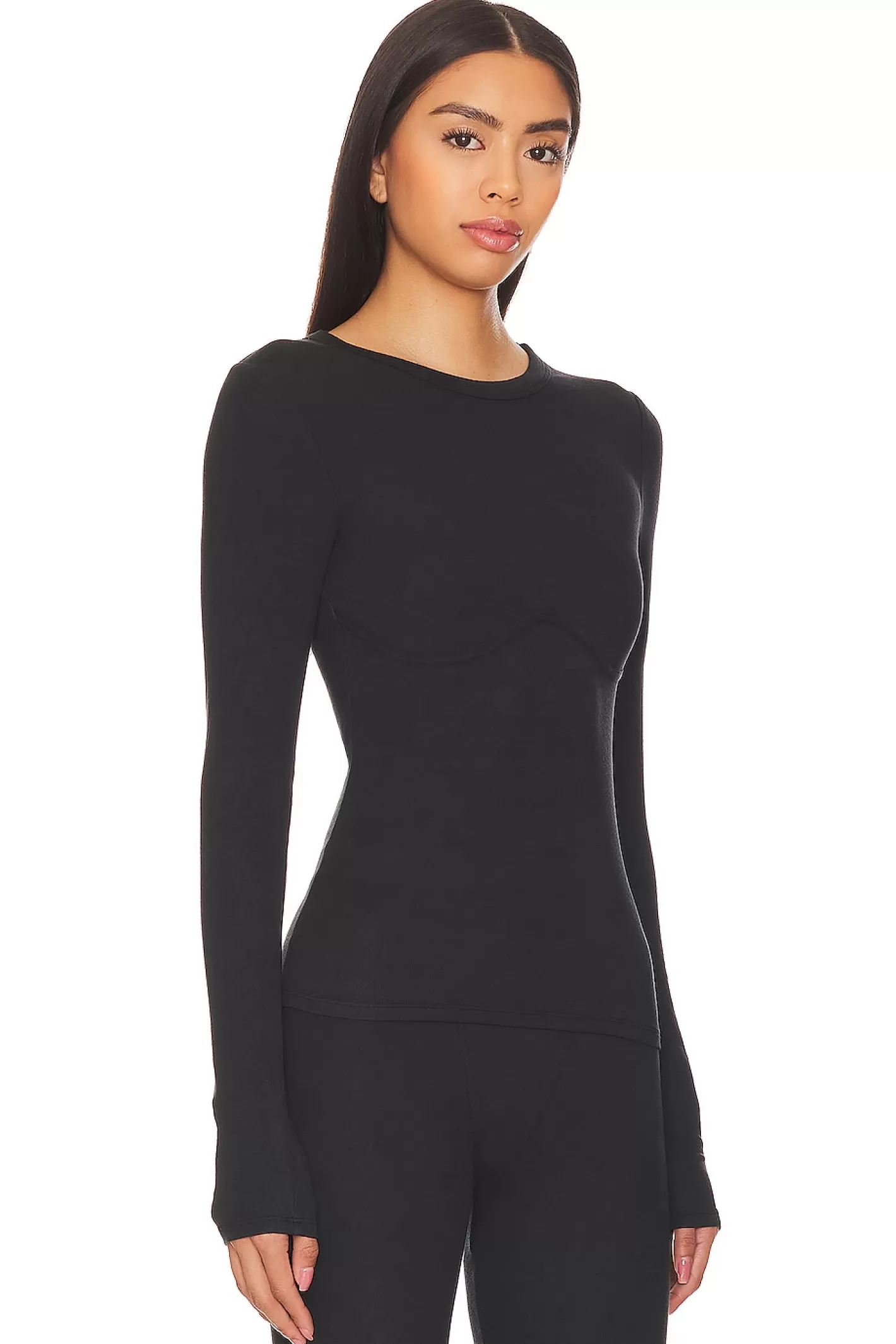 Soft Modal Rib Underpin Long Sleeve>LUNYA Cheap