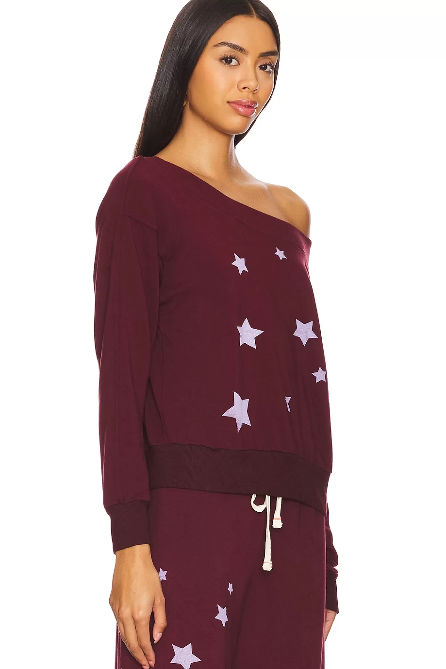 Stars Off Shoulder Sweatshirt>SUNDRY New