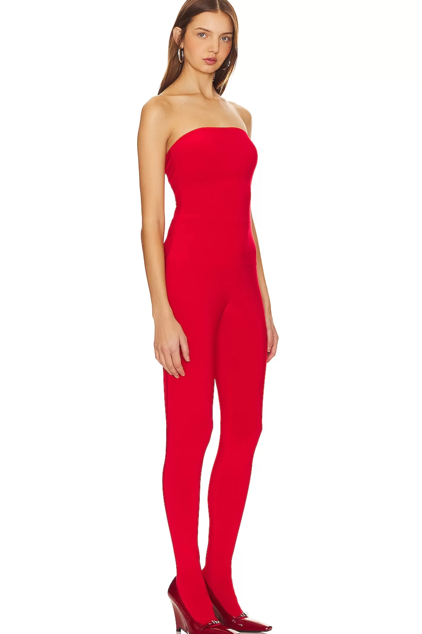 Strapless Catsuit With Footsie>Norma Kamali Flash Sale