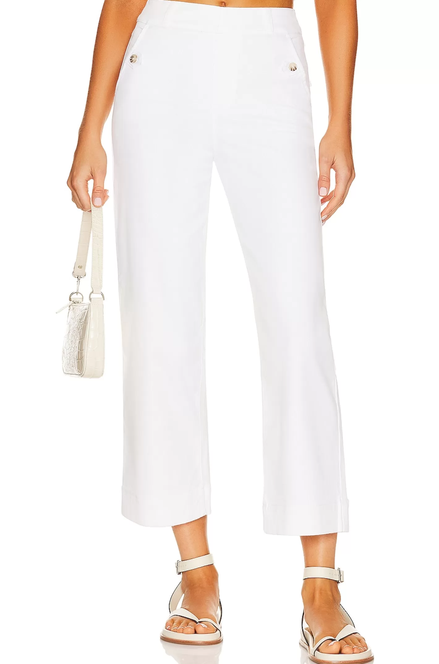 Stretch Twill Cropped Wide Leg Pant>SPANX Fashion