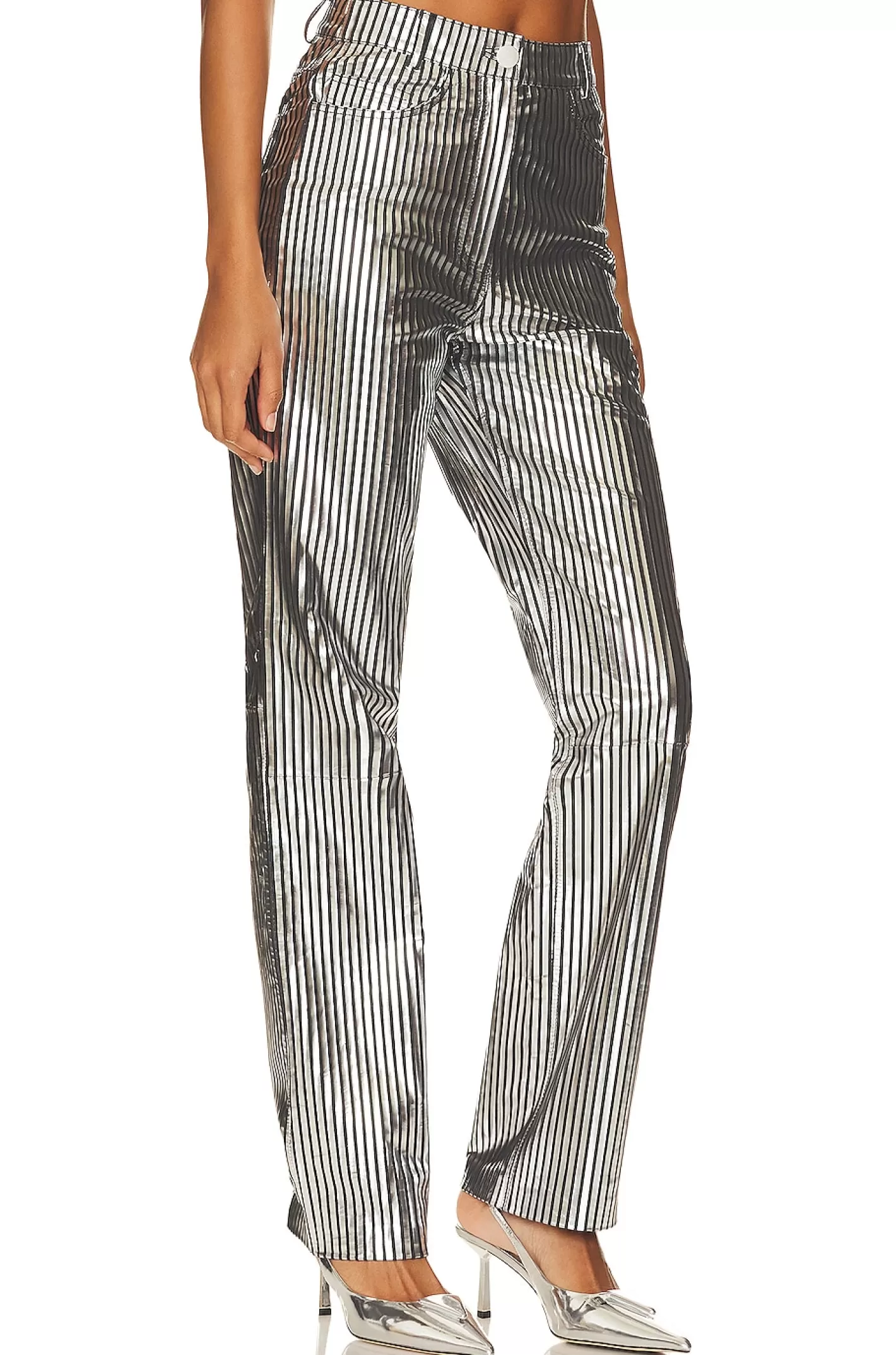 Striped Leather Pants>REMAIN Best Sale