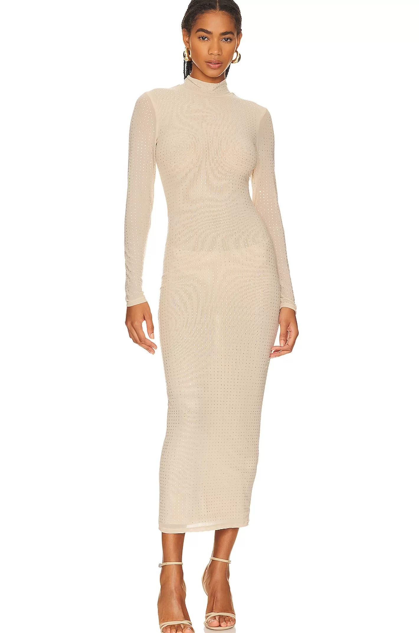 Strobe Diamante Midi Dress>Bardot Cheap