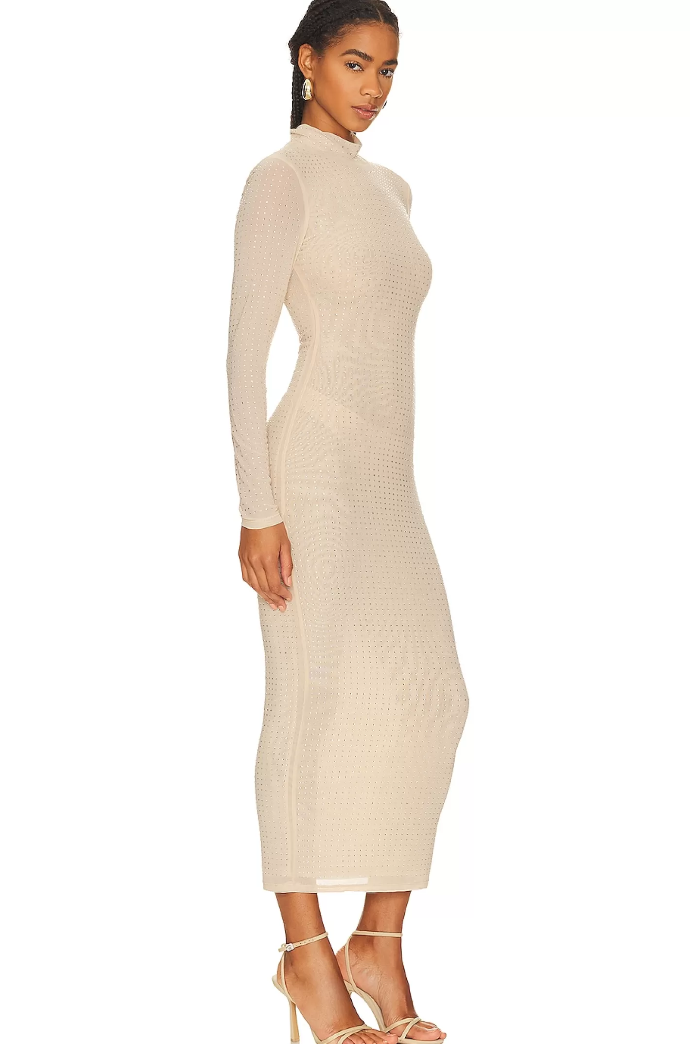 Strobe Diamante Midi Dress>Bardot Cheap