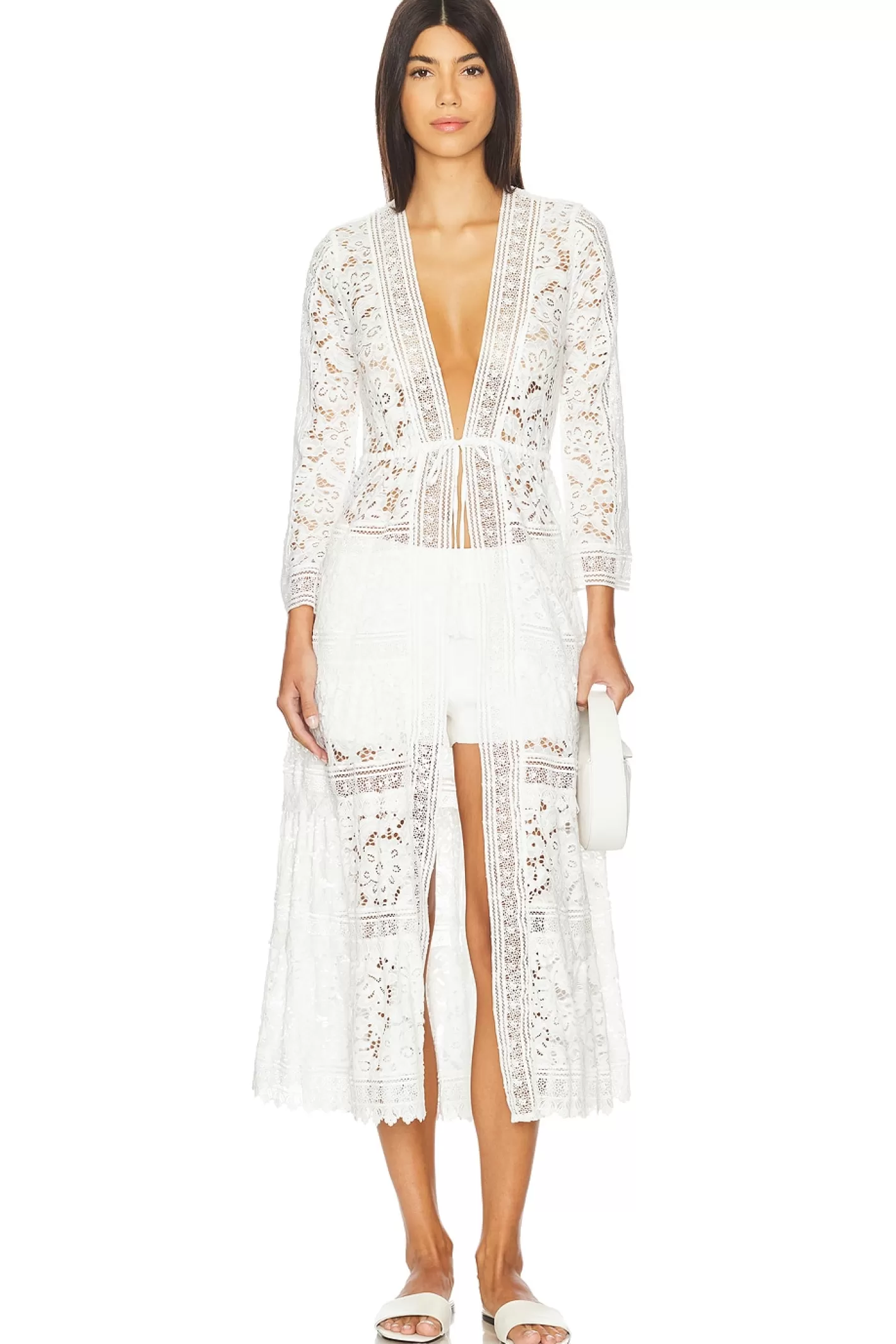 Talia Drawstring Robe>Alice + Olivia Store