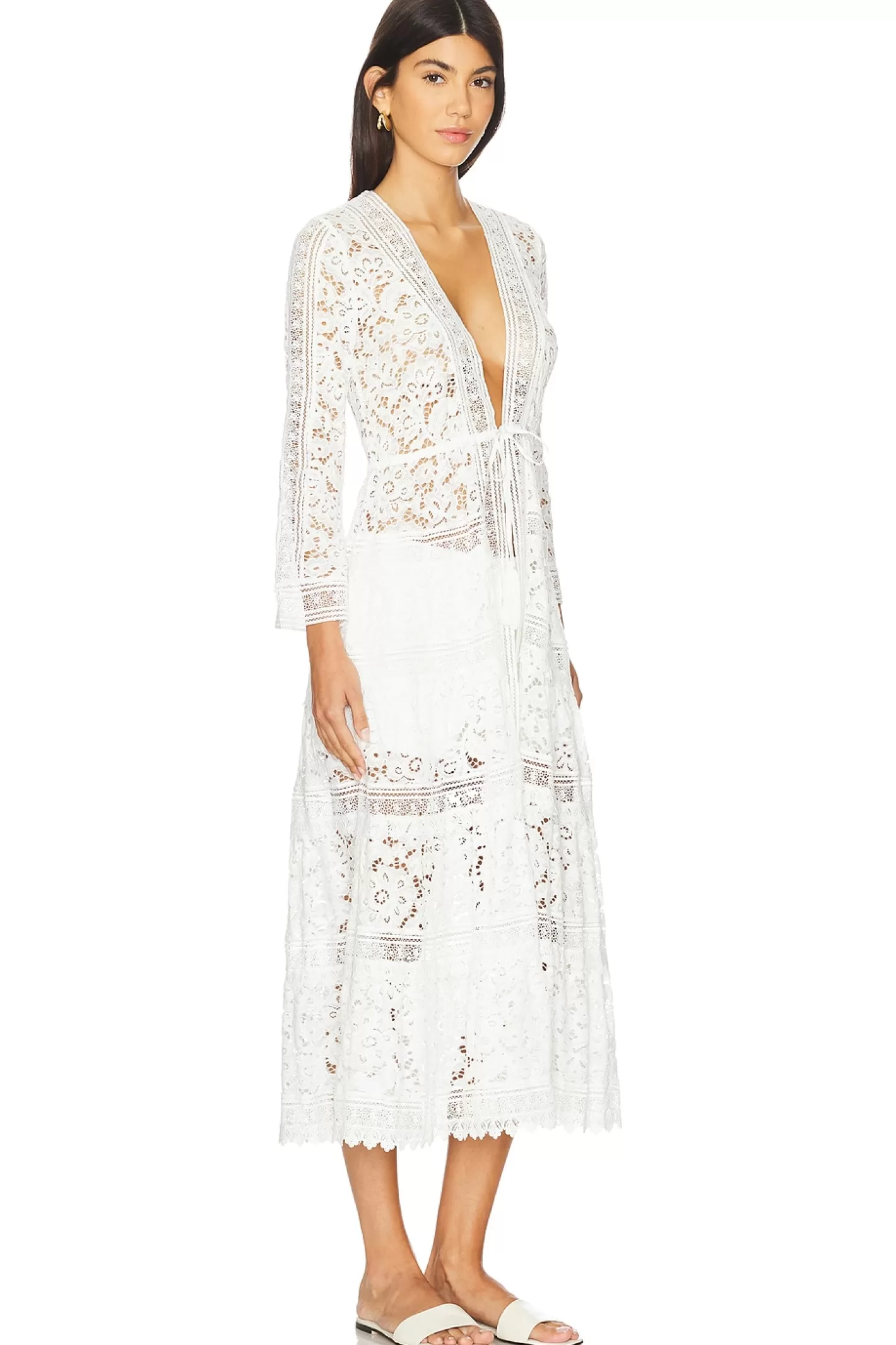 Talia Drawstring Robe>Alice + Olivia Store