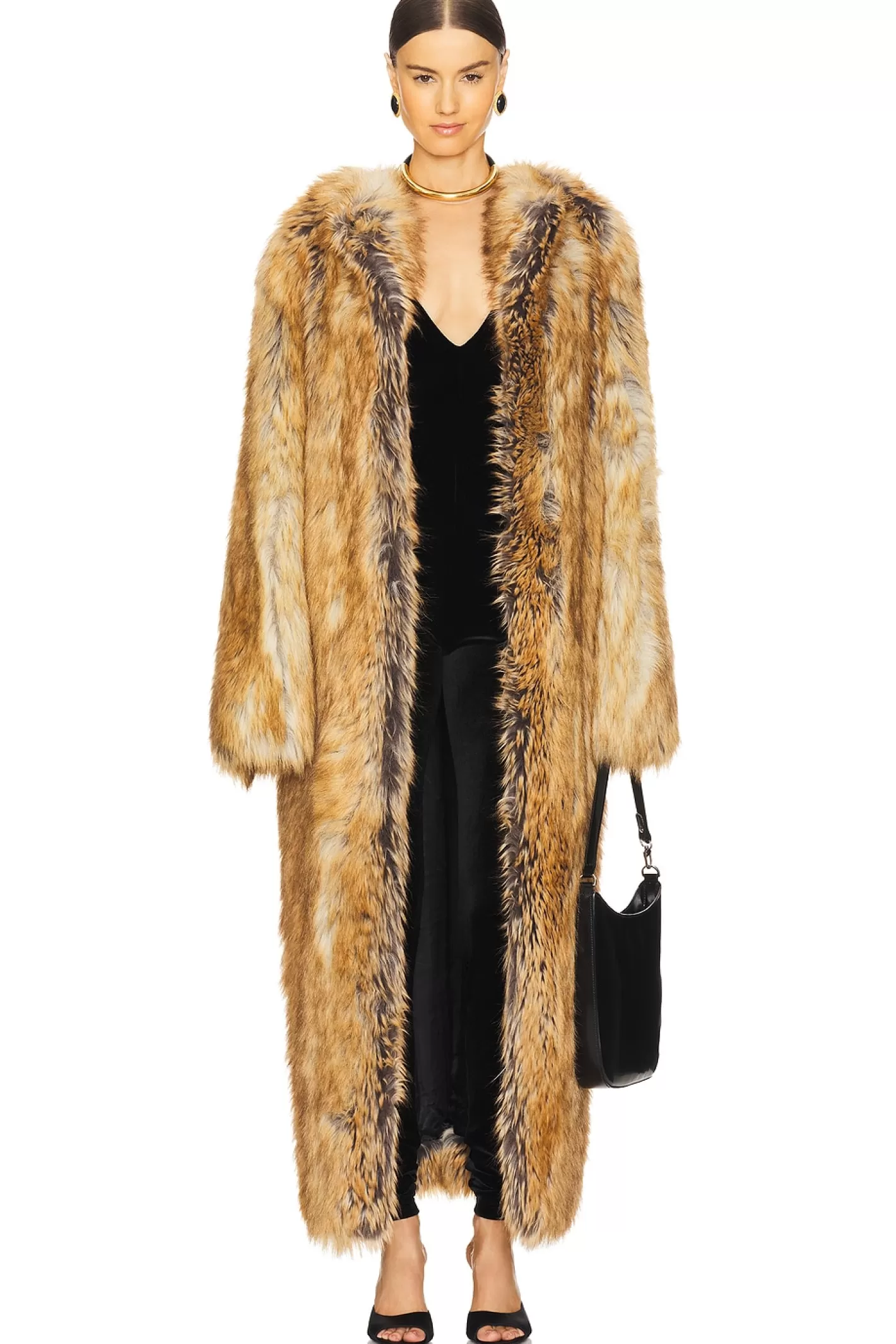 Taylor Faux Fur Maxi Coat>The Andamane Outlet