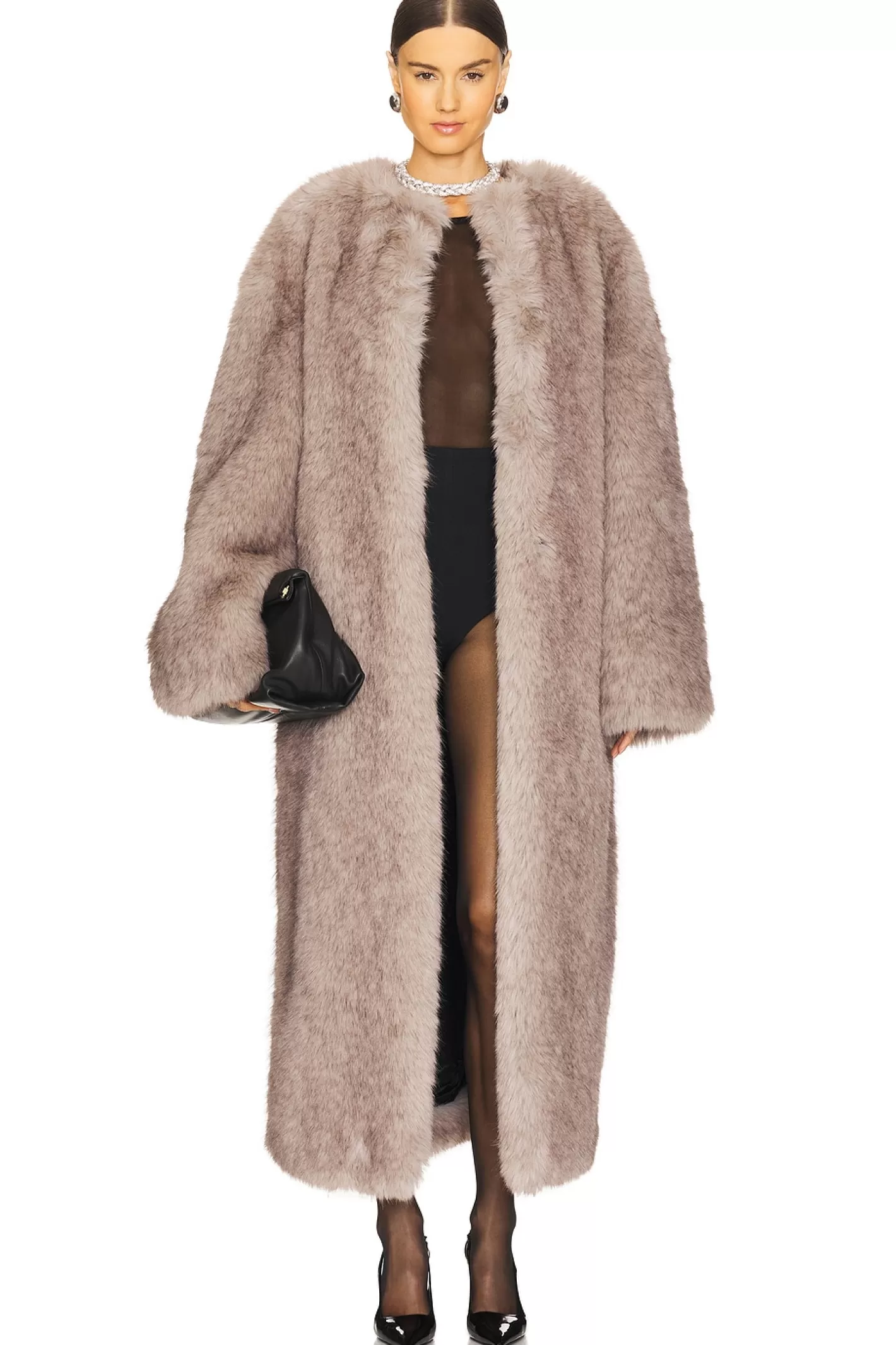 Taylor Faux Fur Maxi Coat>The Andamane Online