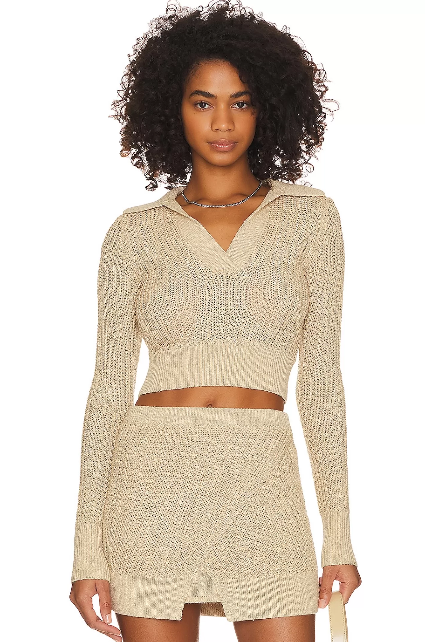 Tazia Polo Knit Top>L'Academie Cheap