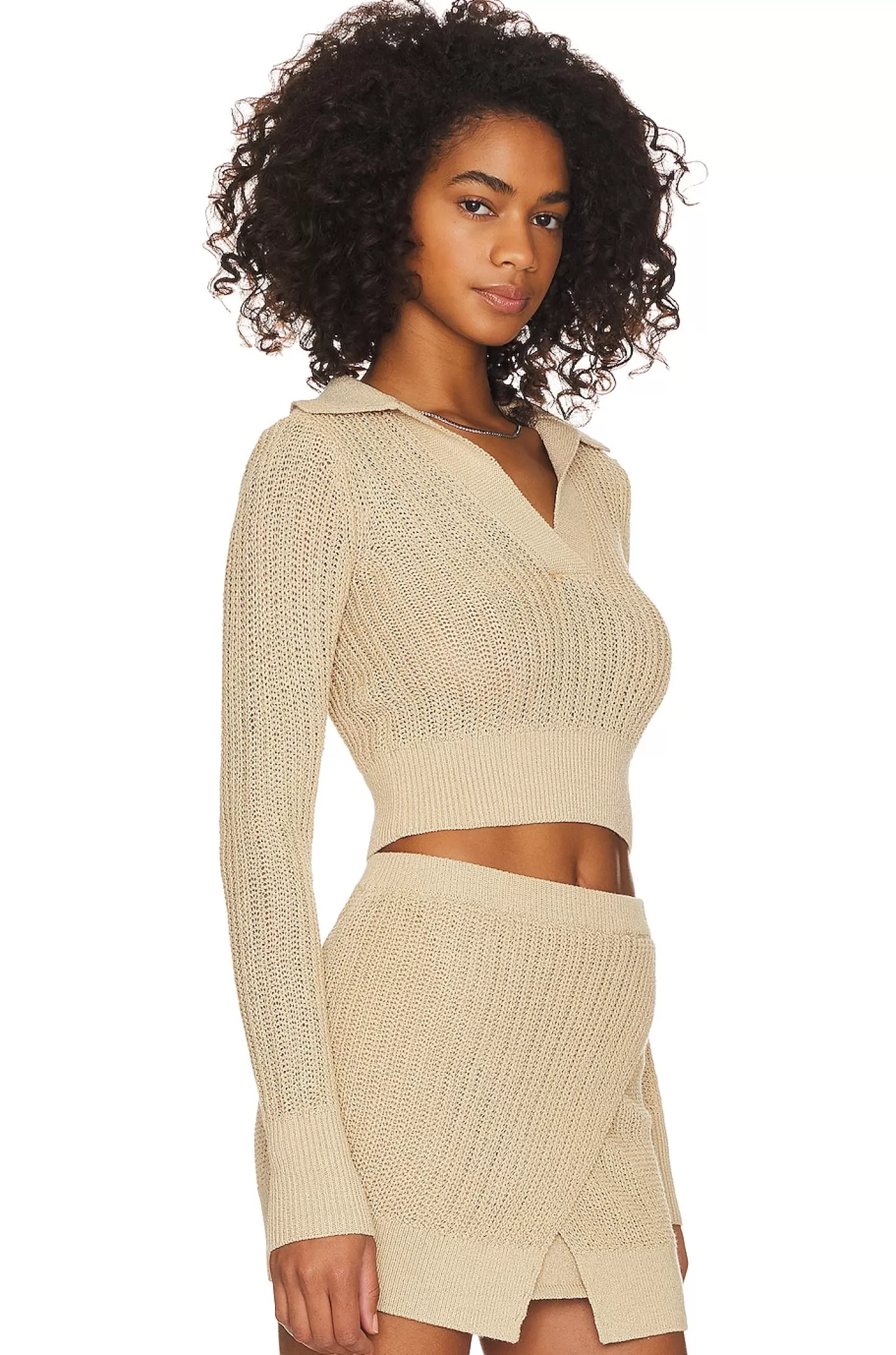 Tazia Polo Knit Top>L'Academie Cheap