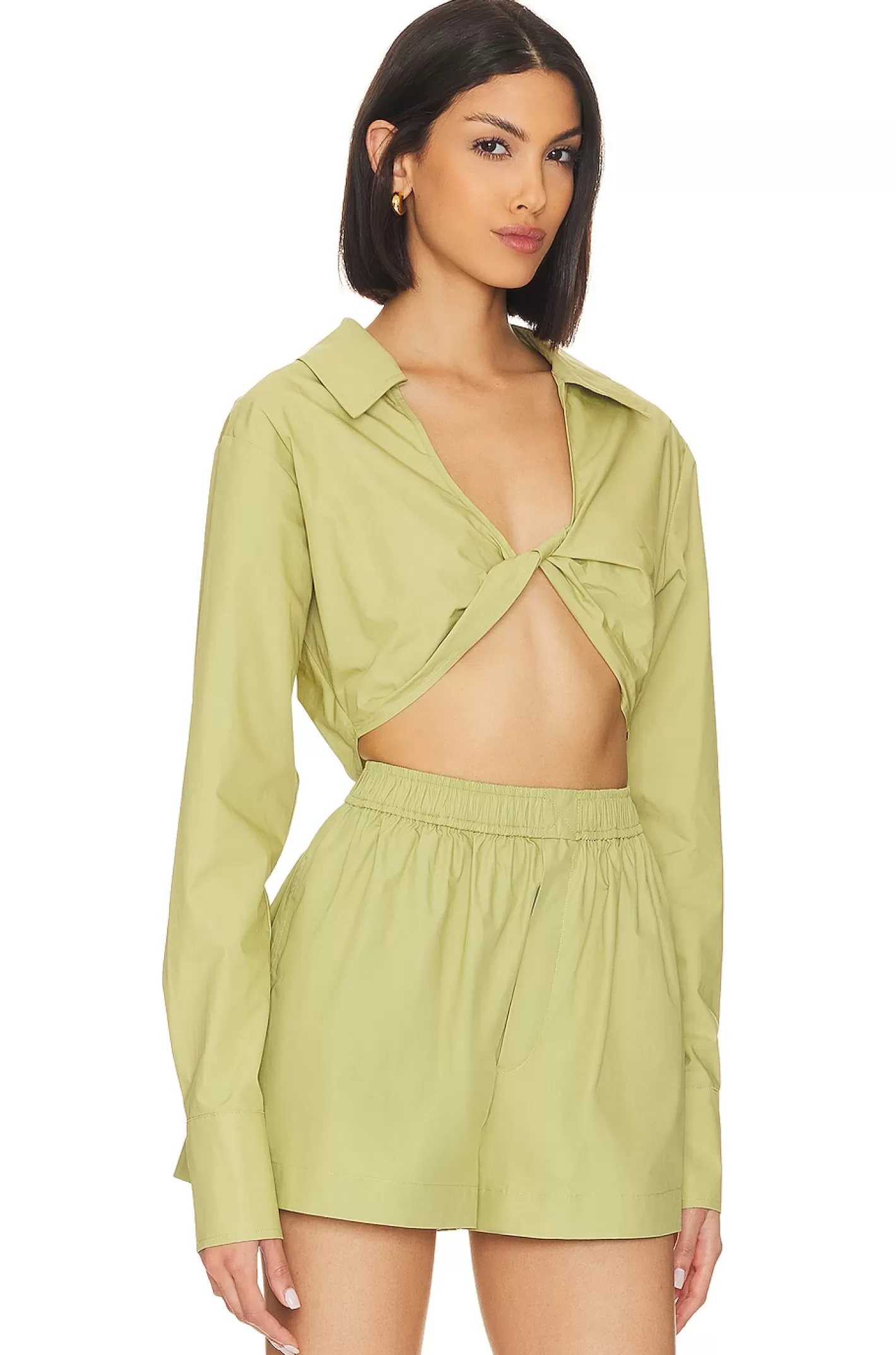 Tereza Poplin Crop Top>L'Academie Cheap