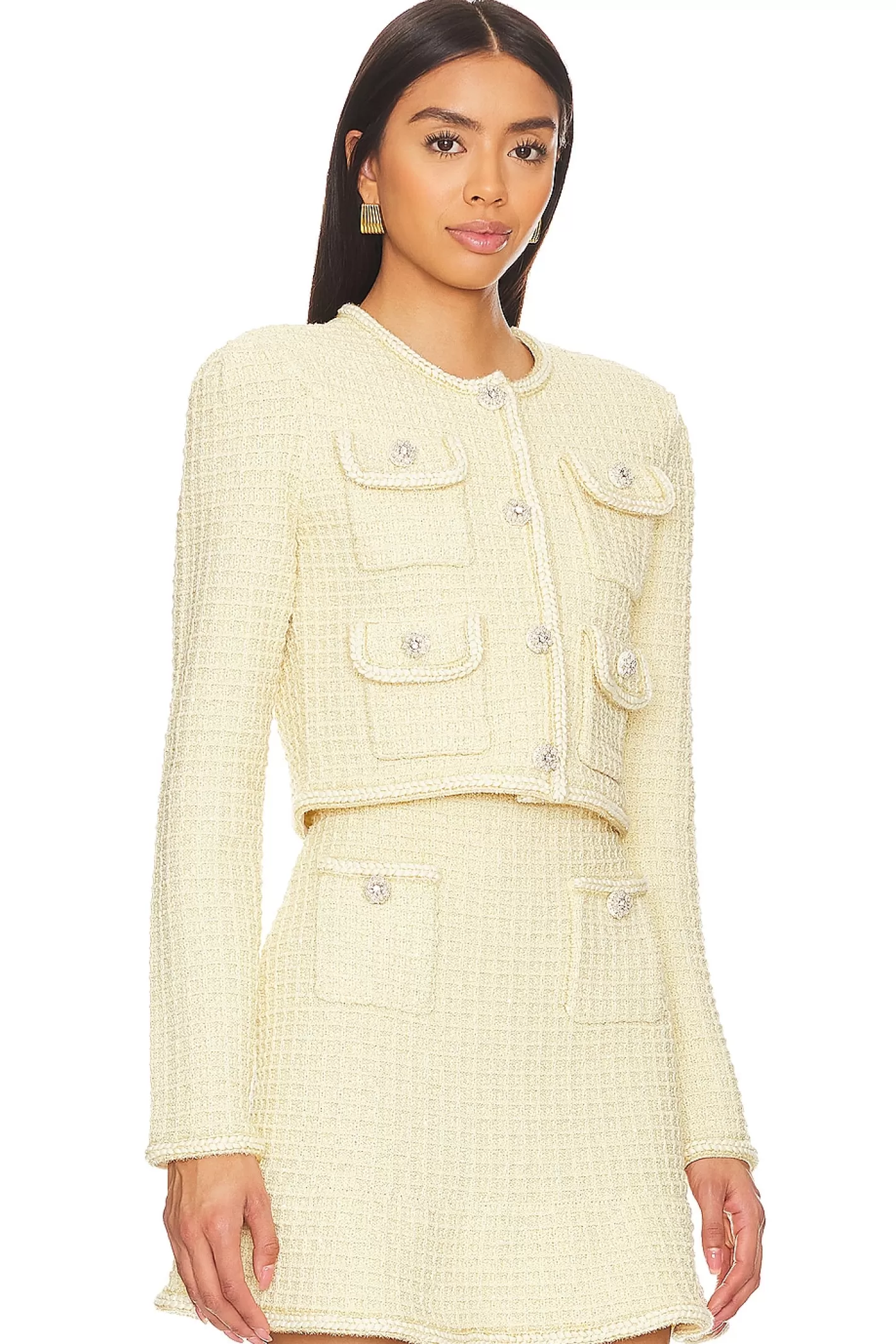 Textured Knit Jacket>self-portrait Discount