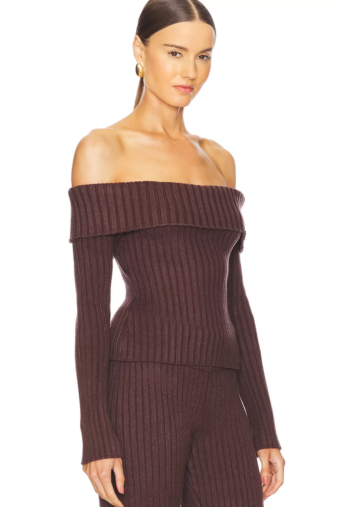 Thalia Rib Off The Shoulder Sweater>GUIZIO Online