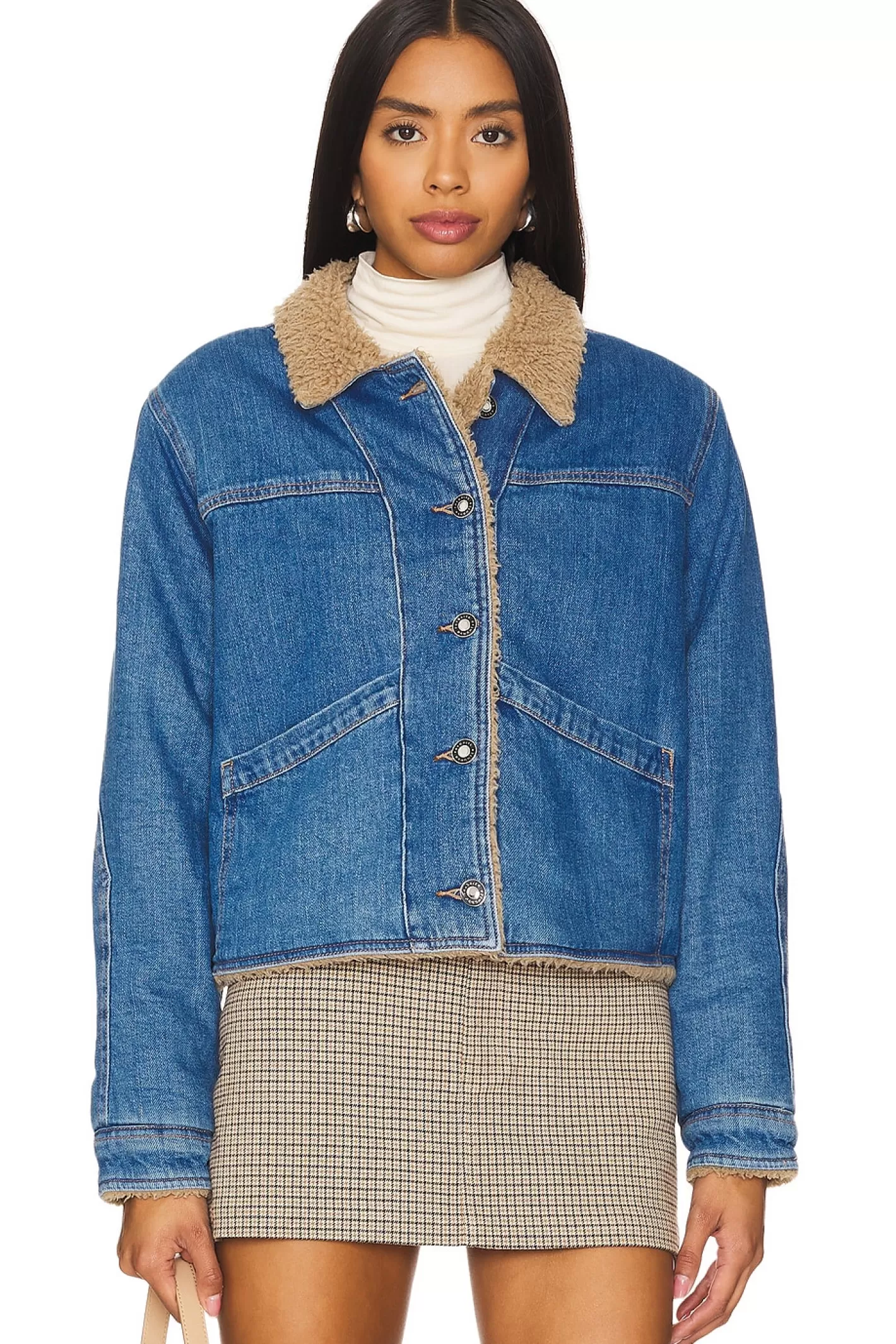 The Bridget Crop Jacket>Favorite Daughter Clearance